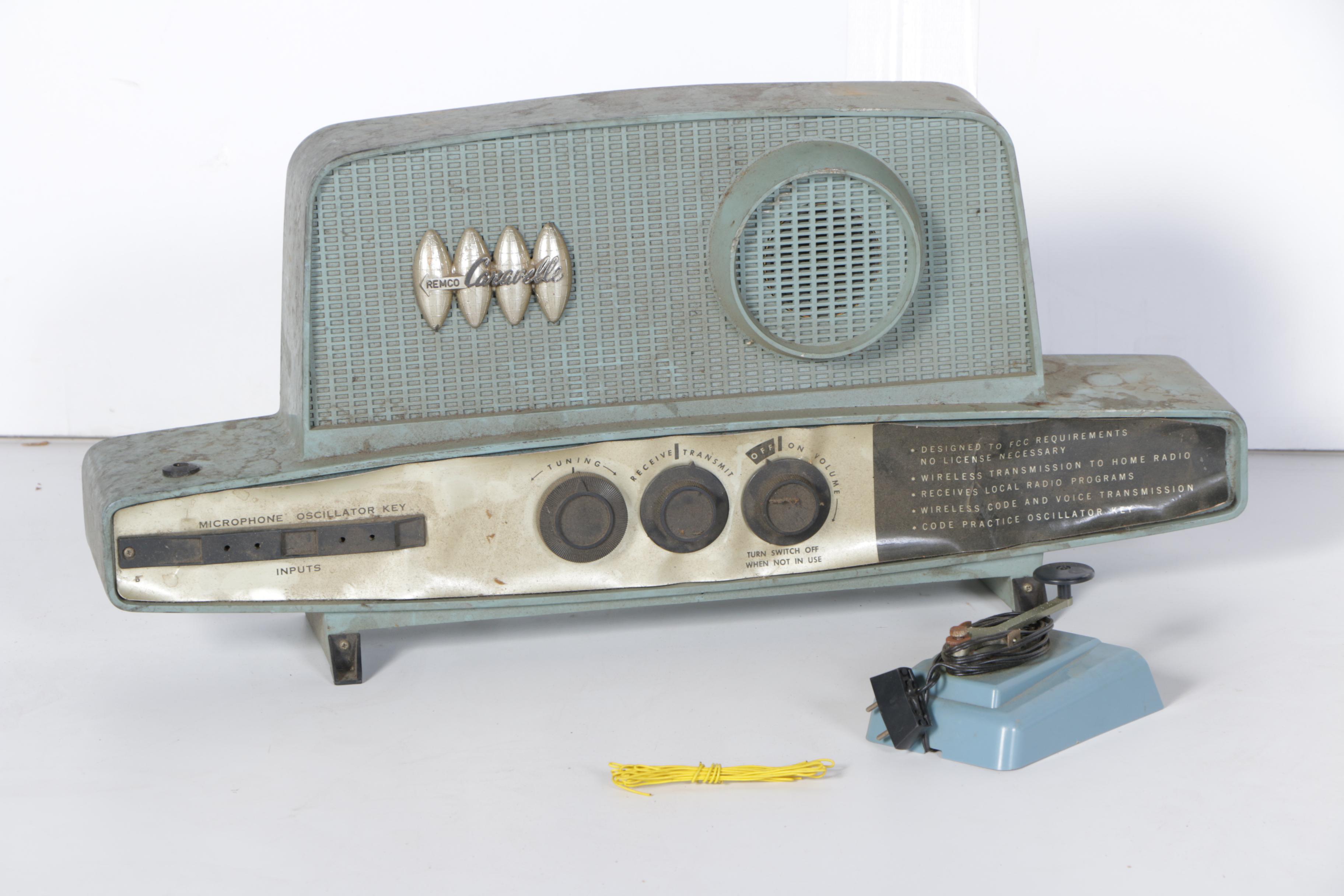 Vintage Remco Caravelle Radio Receiver and Transmitter