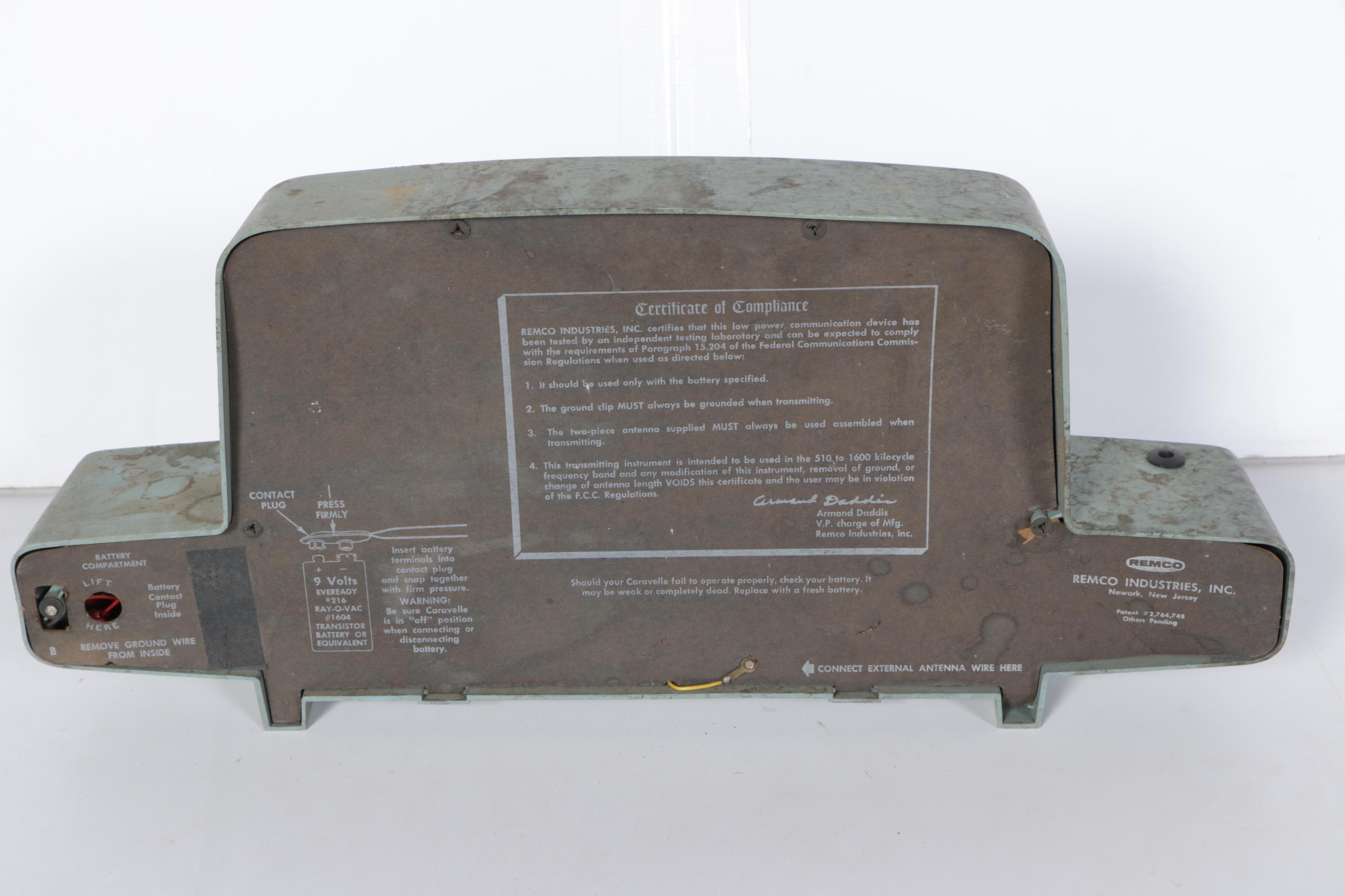 Vintage Remco Caravelle Radio Receiver and Transmitter