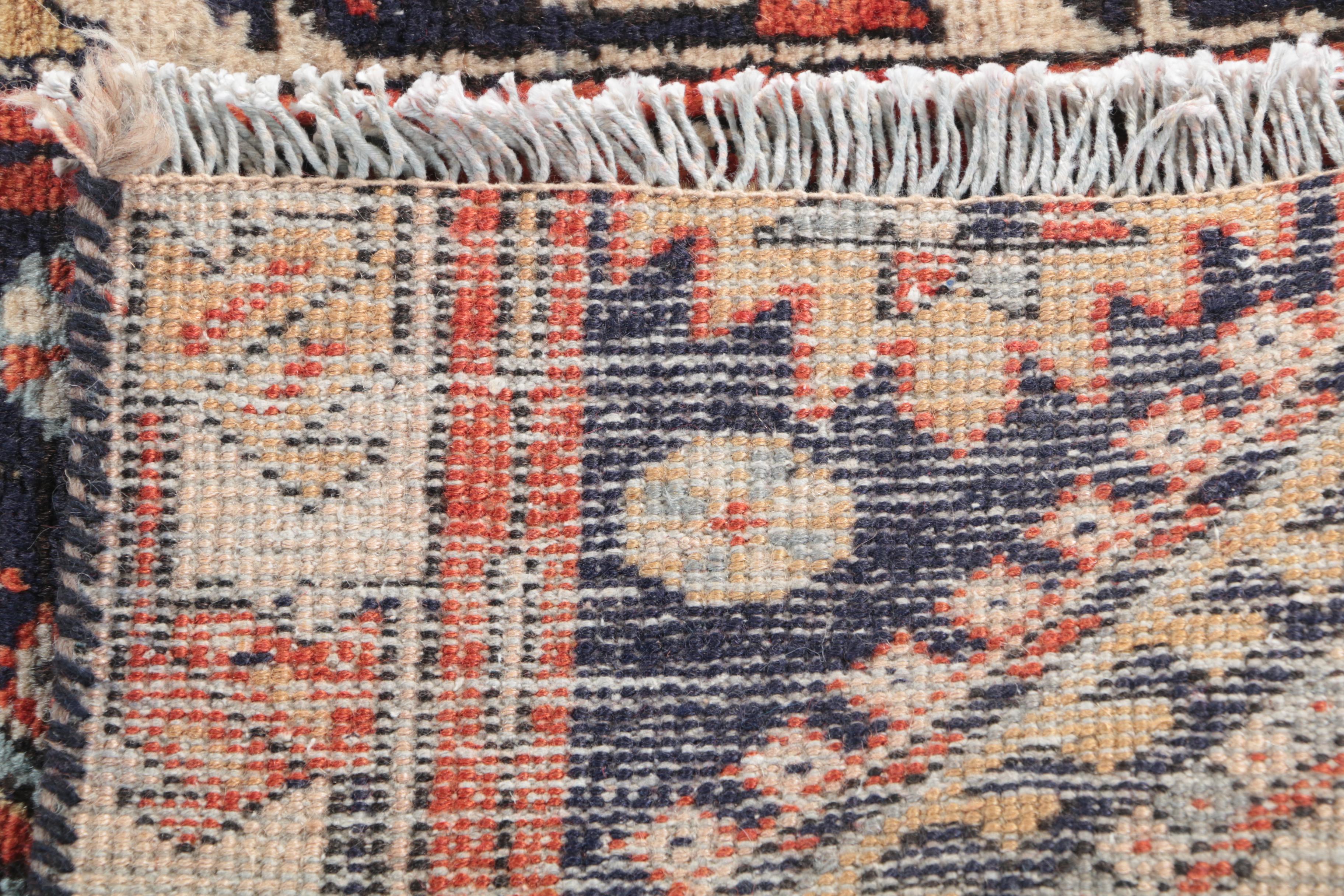 Hand-Knotted Kazak Wool Carpet Runner