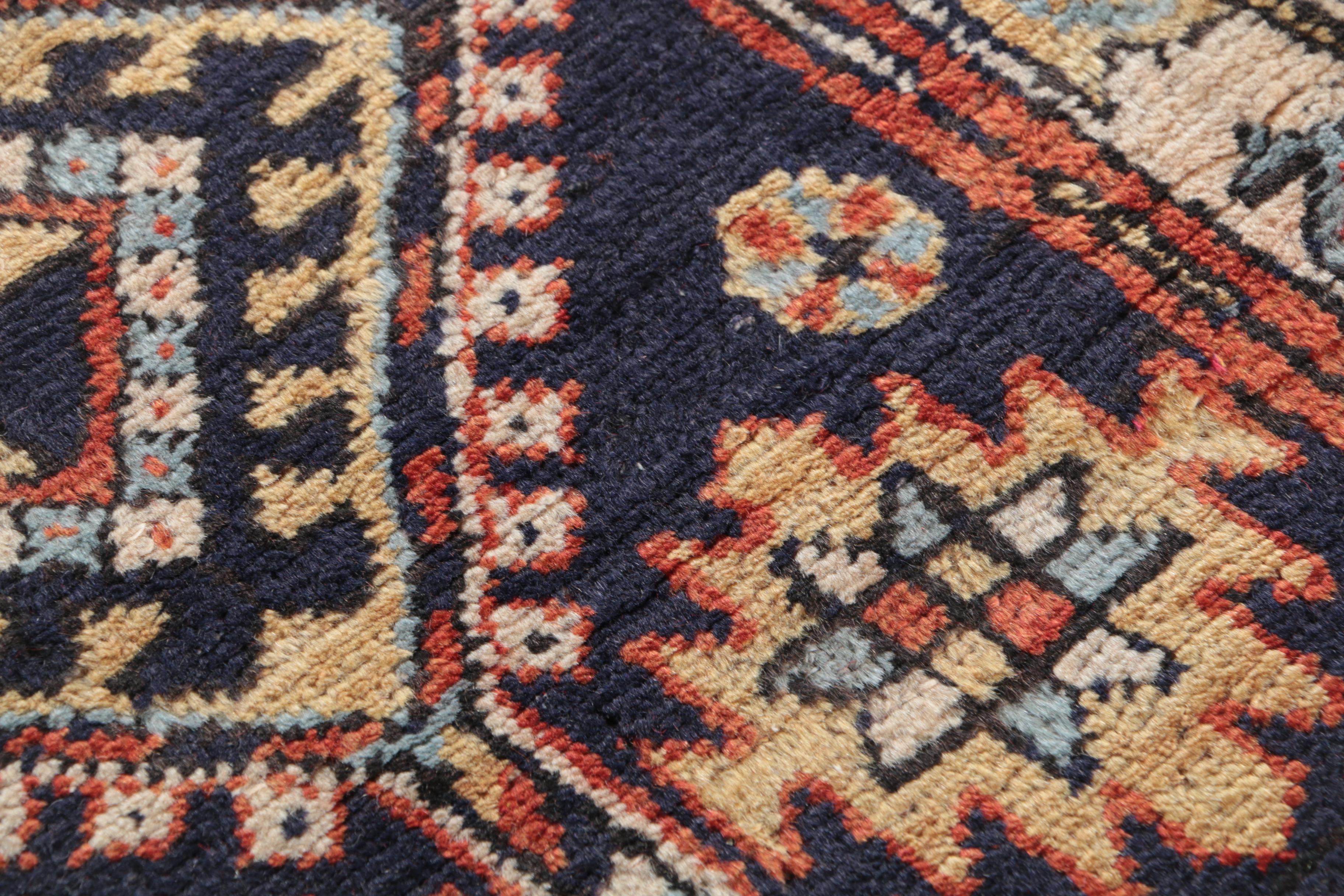 Hand-Knotted Kazak Wool Carpet Runner