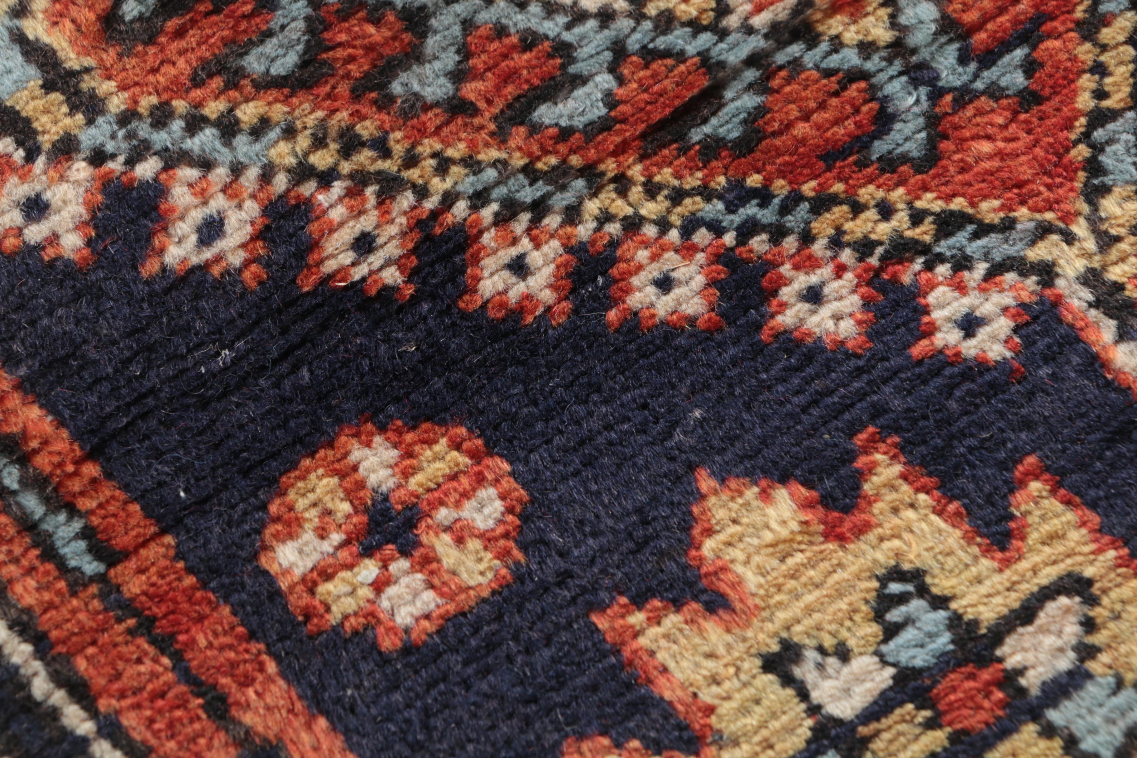 Hand-Knotted Kazak Wool Carpet Runner
