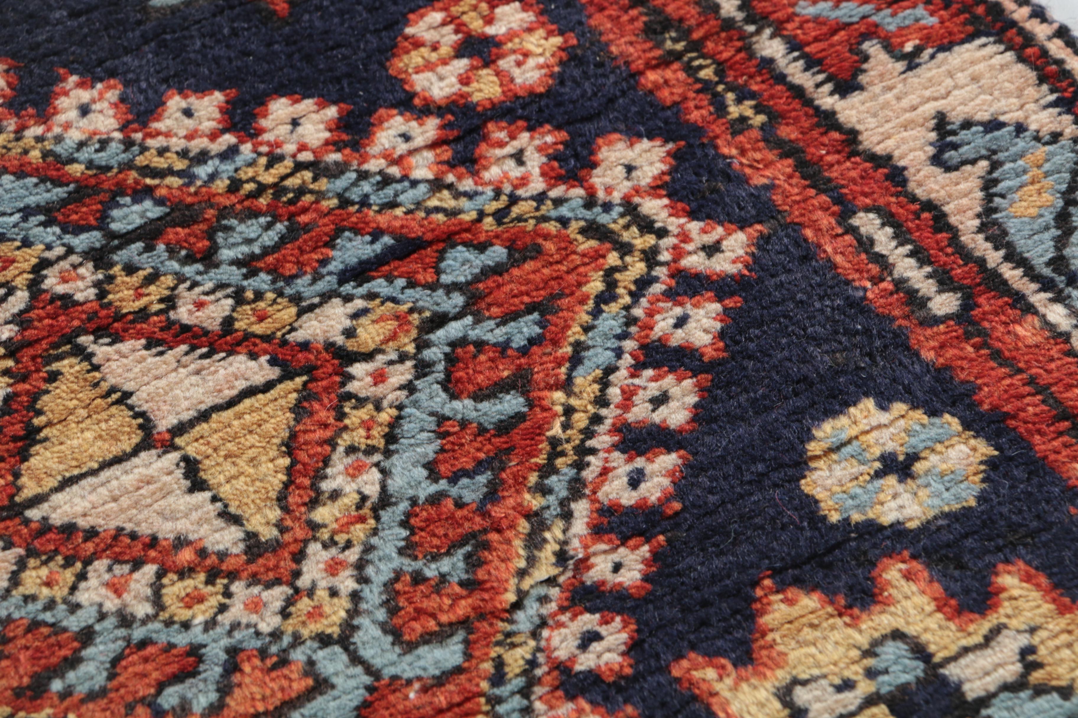 Hand-Knotted Kazak Wool Carpet Runner