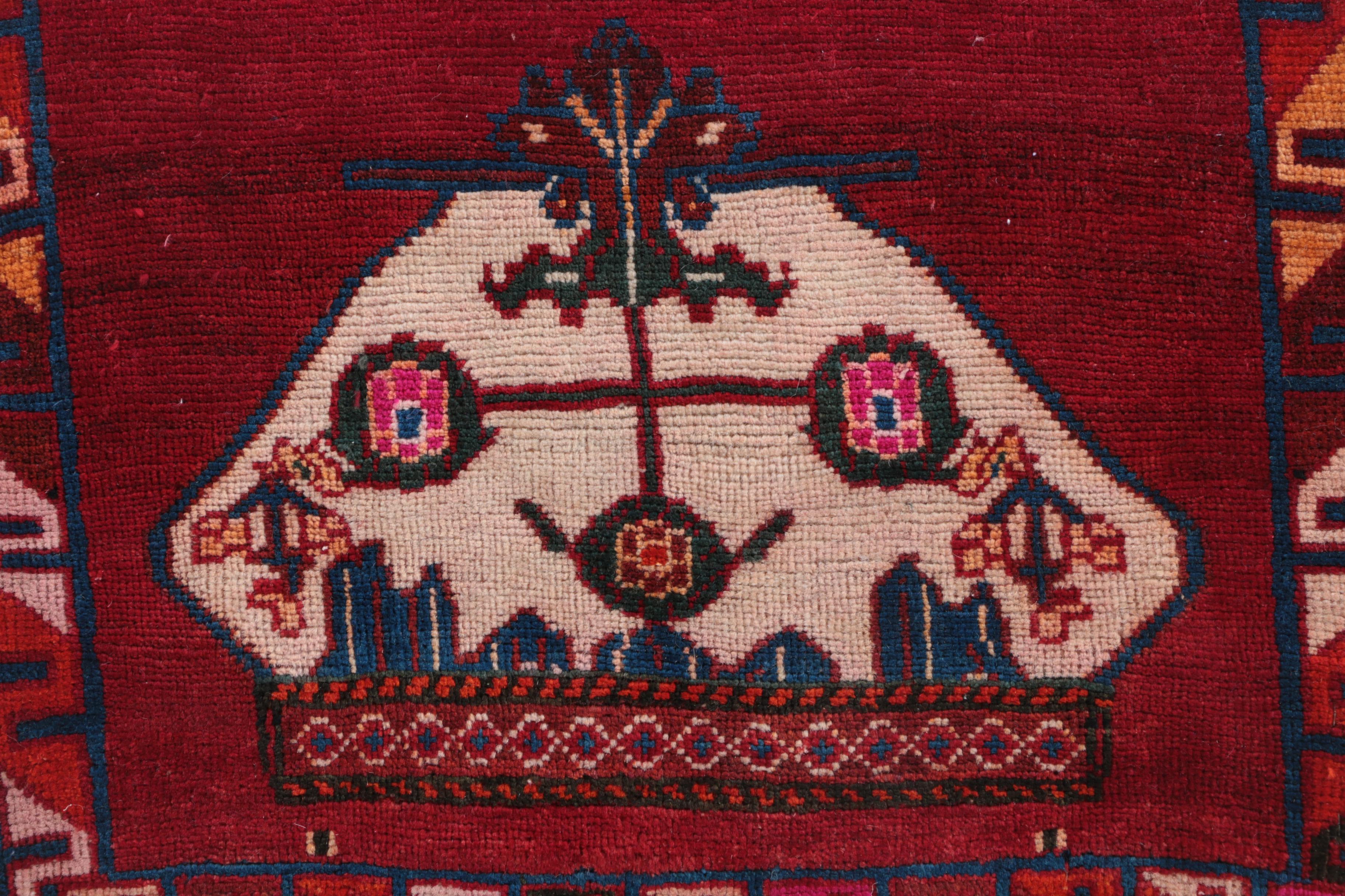 Hand-Knotted Central Asian Accent Rug