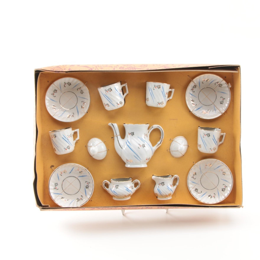 Miniature Porcelain Tea Set from Germany