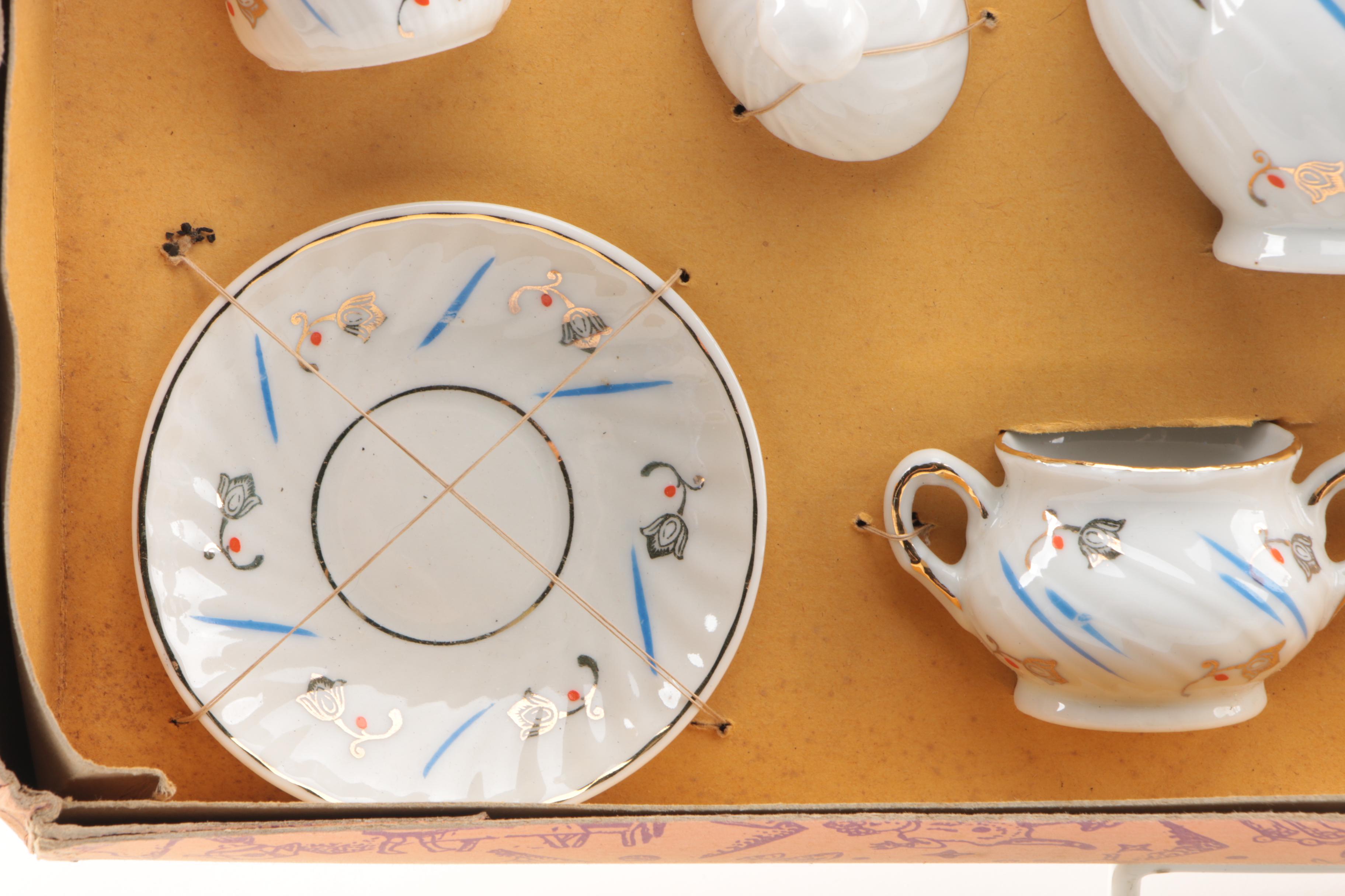 Miniature Porcelain Tea Set from Germany