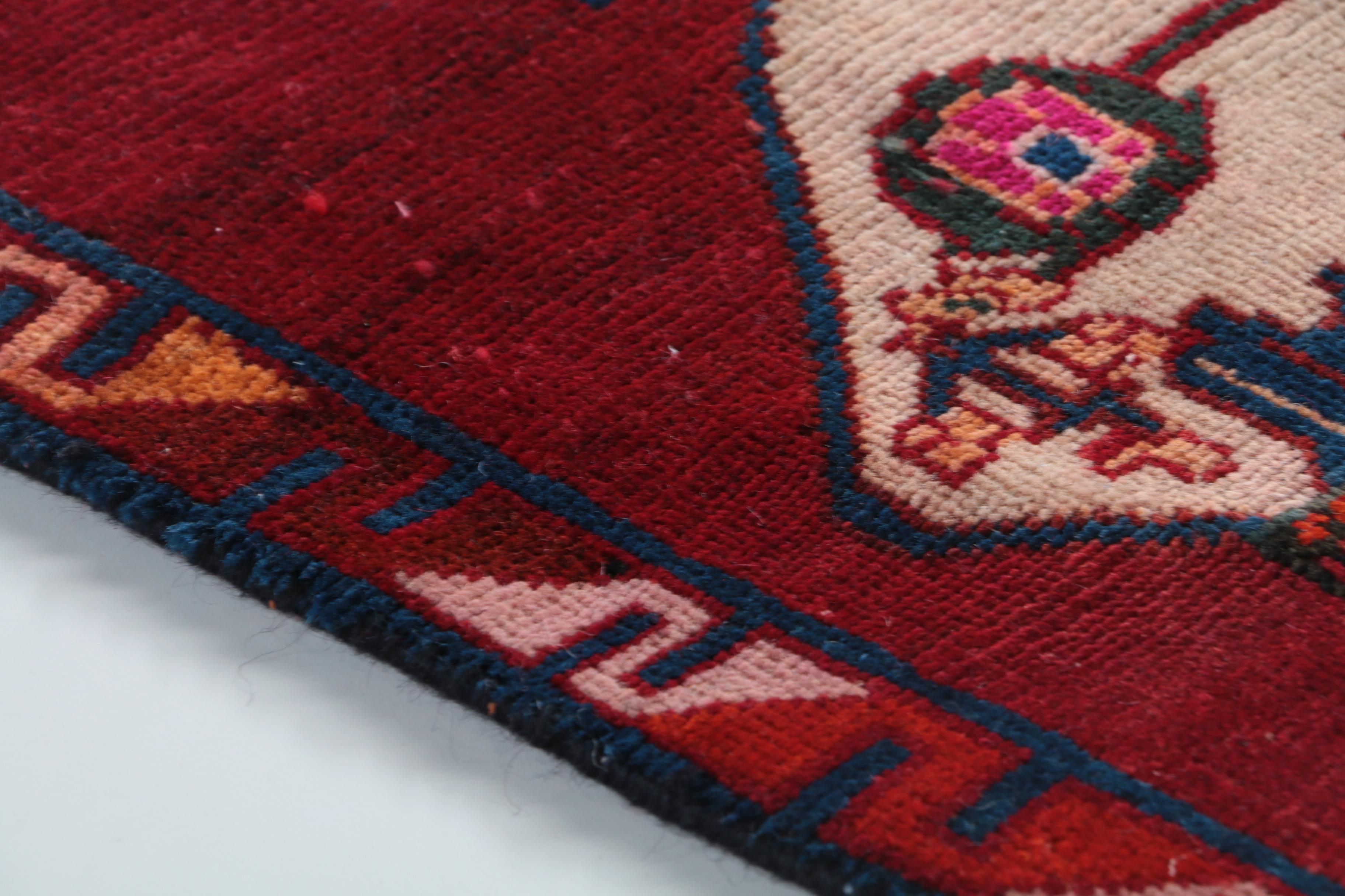 Hand-Knotted Central Asian Accent Rug