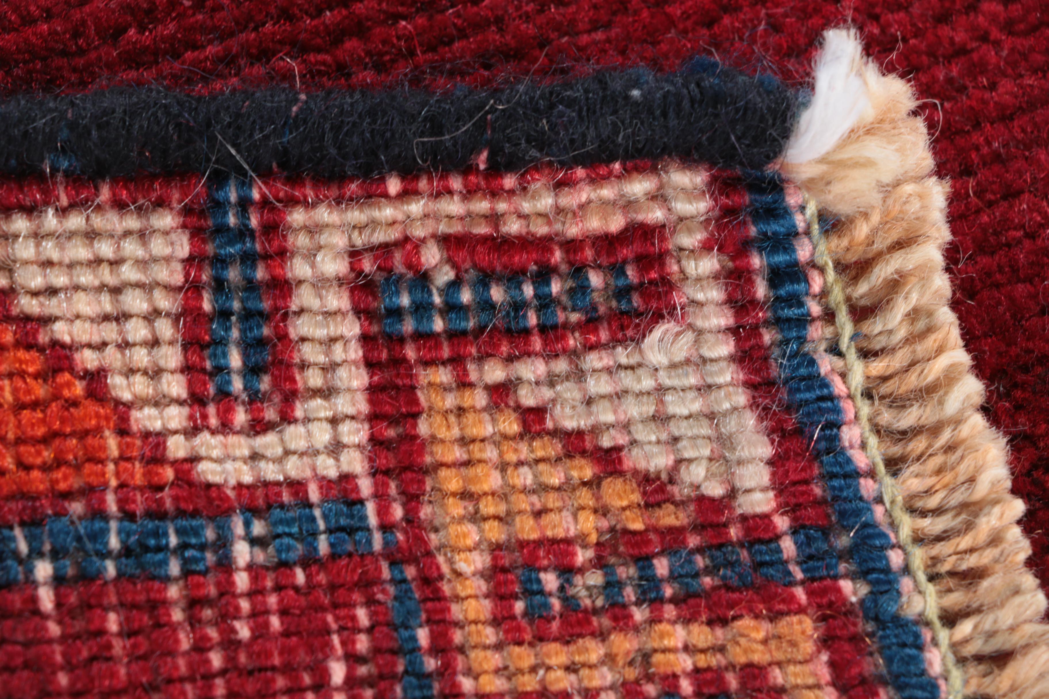 Hand-Knotted Central Asian Accent Rug