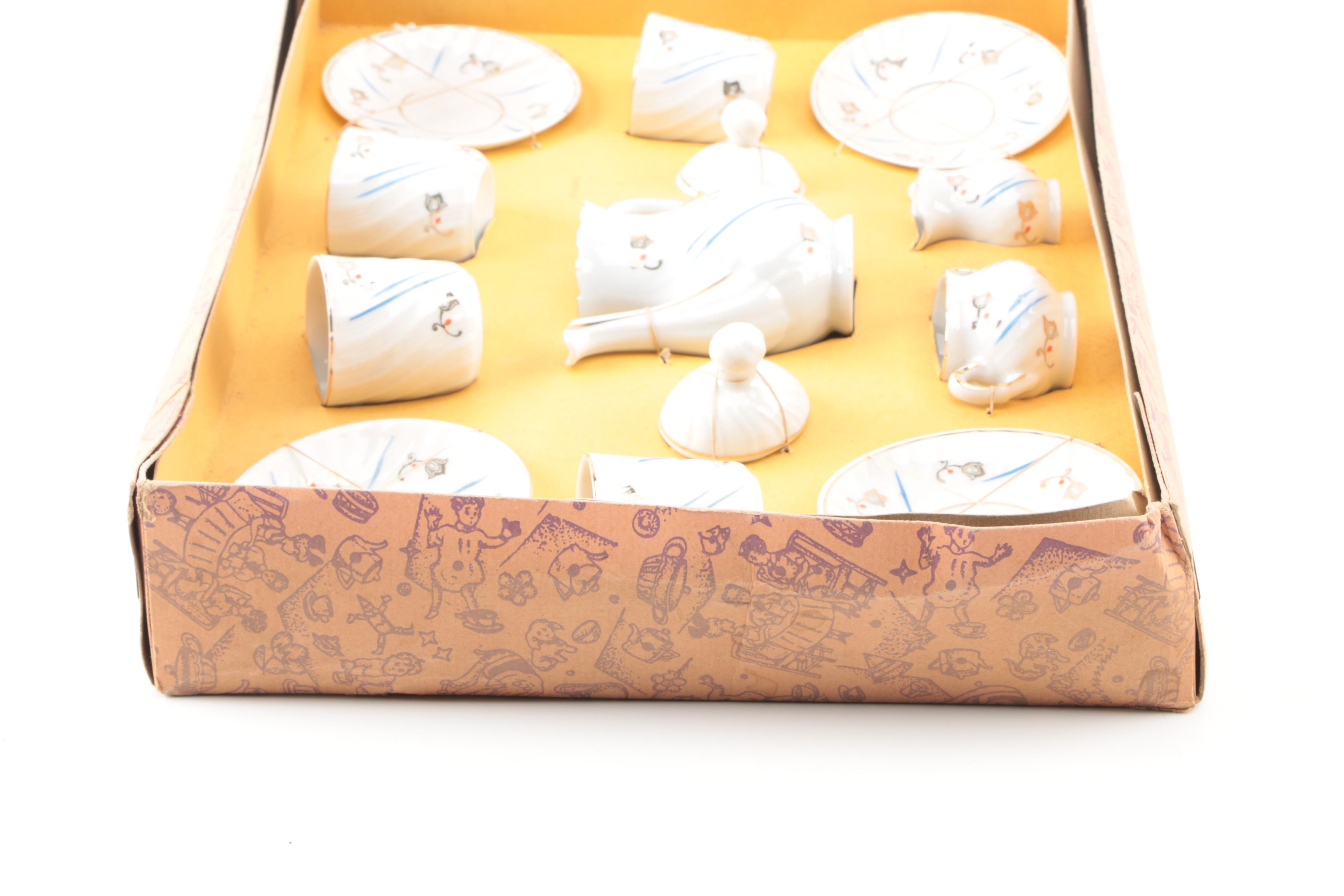 Miniature Porcelain Tea Set from Germany