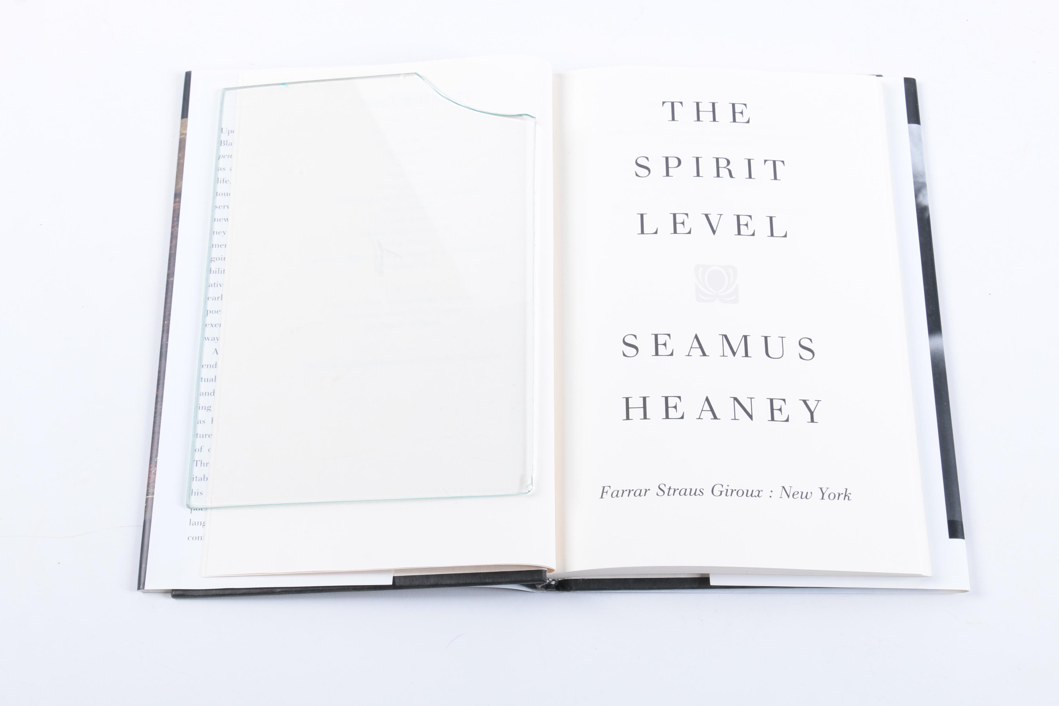 1996 Signed "The Spirit Level" by Seamus Heaney