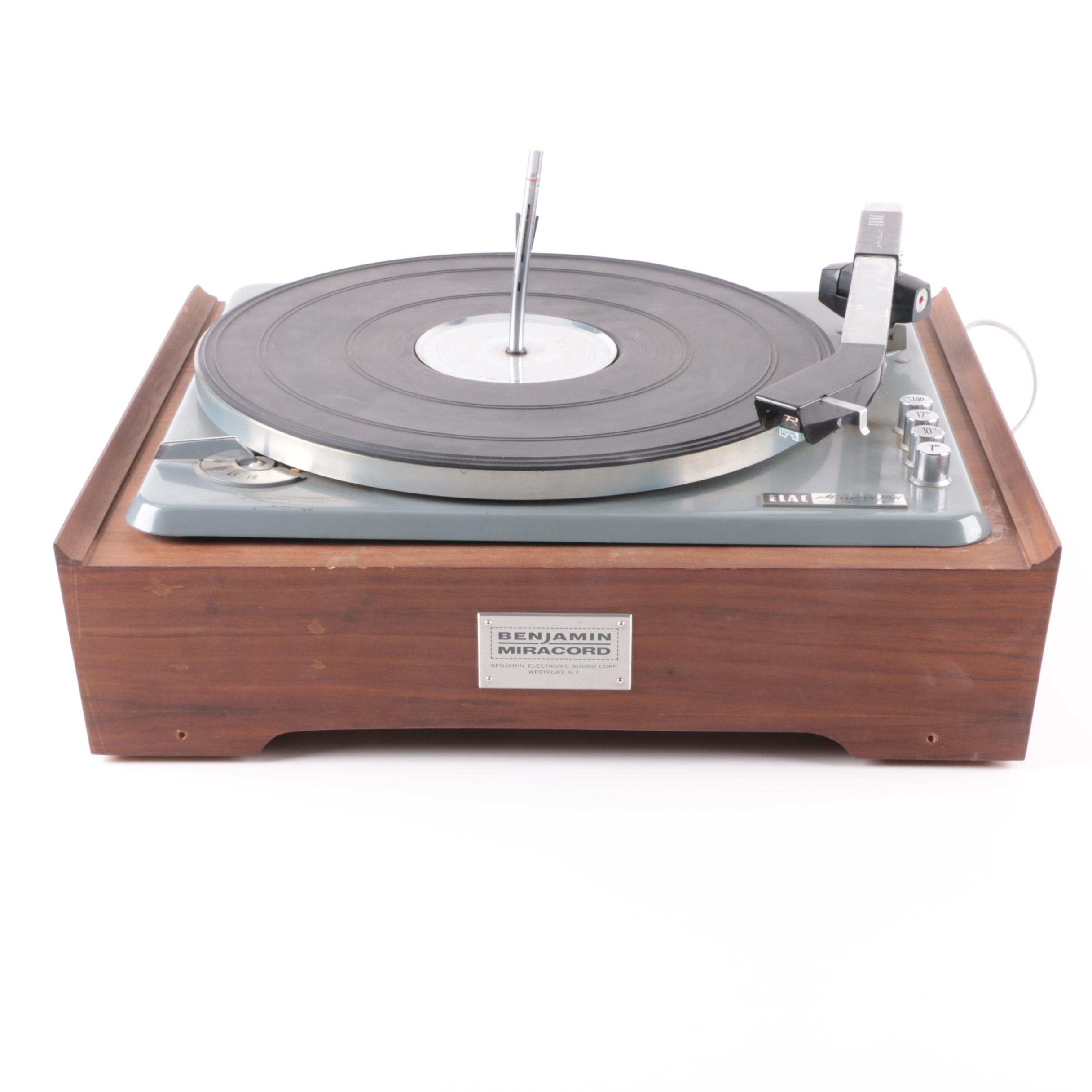 Vintage Benjamin ELAC Miracord 10H Turntable