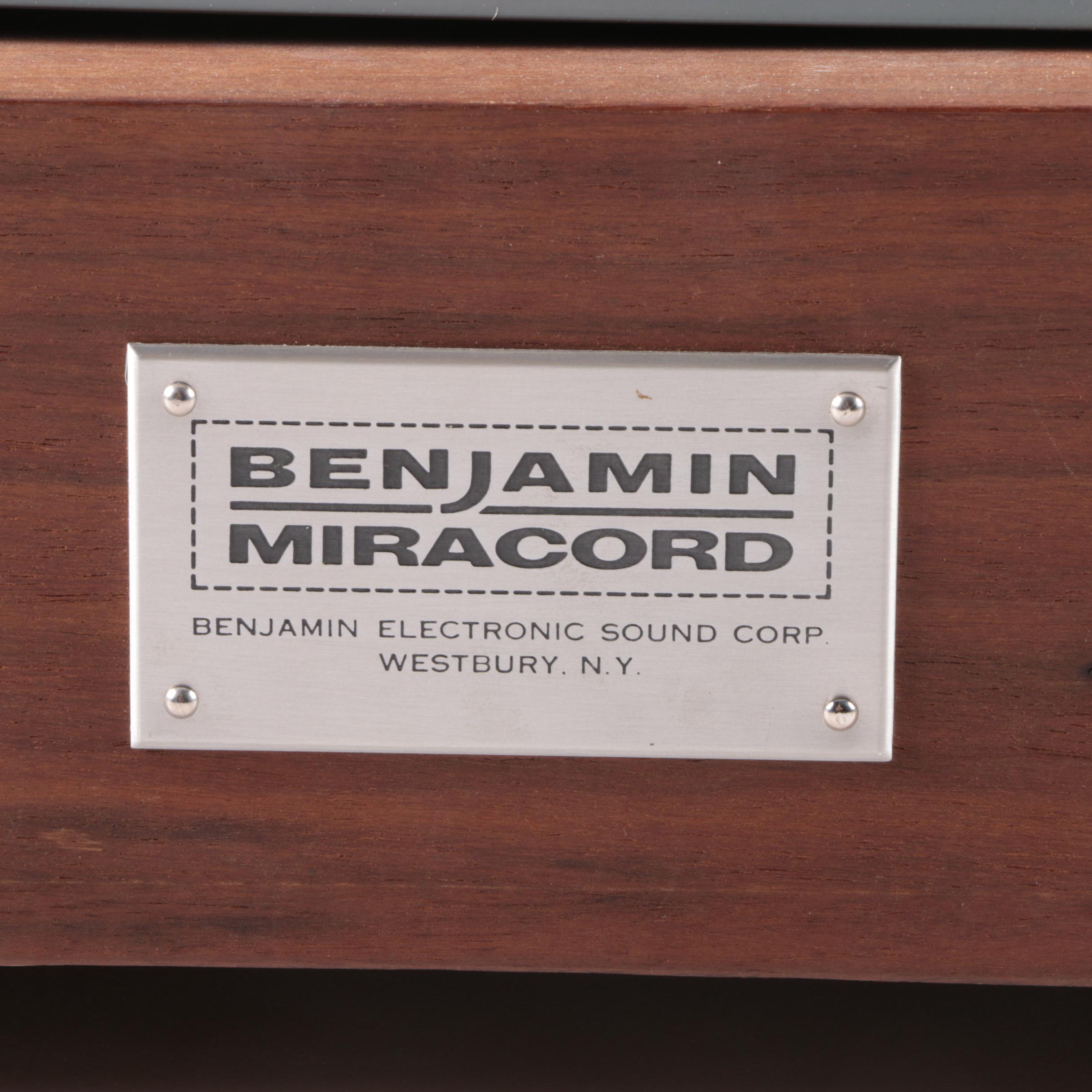 Vintage Benjamin ELAC Miracord 10H Turntable