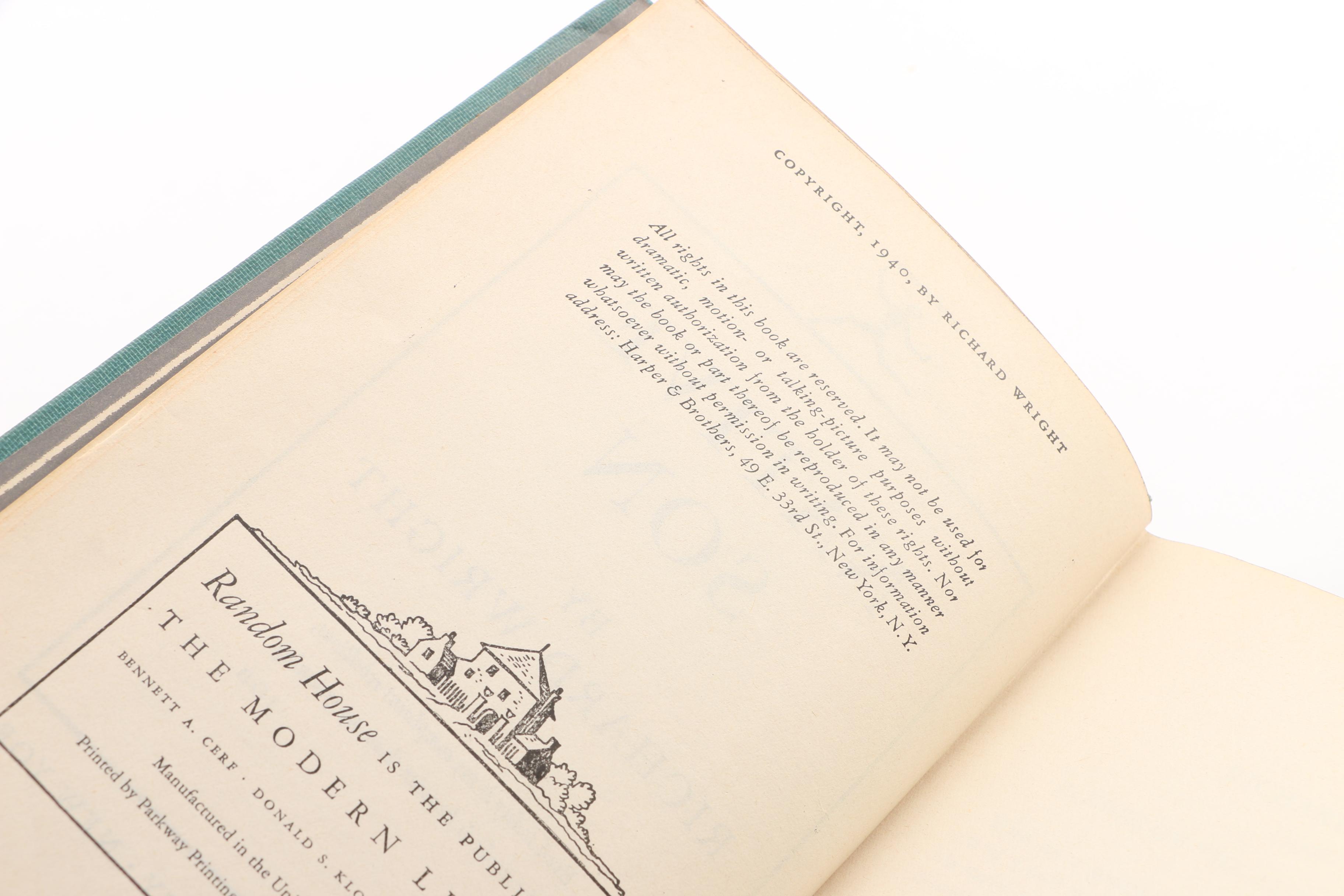 Vintage The Modern Library "Native Son" by Richard Wright