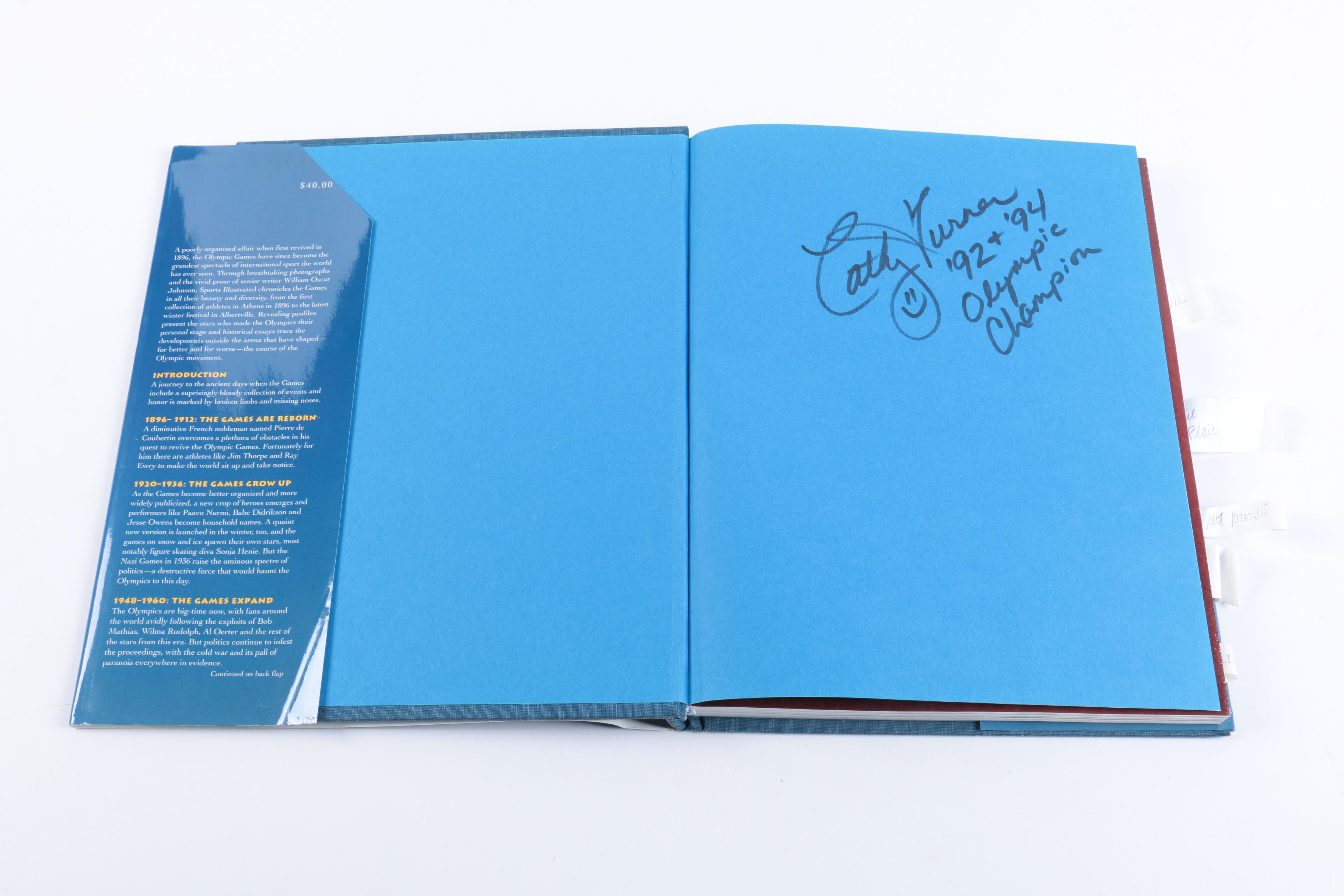 Cathy Ann Turner Autographed "The Olympics: A History of the Games"