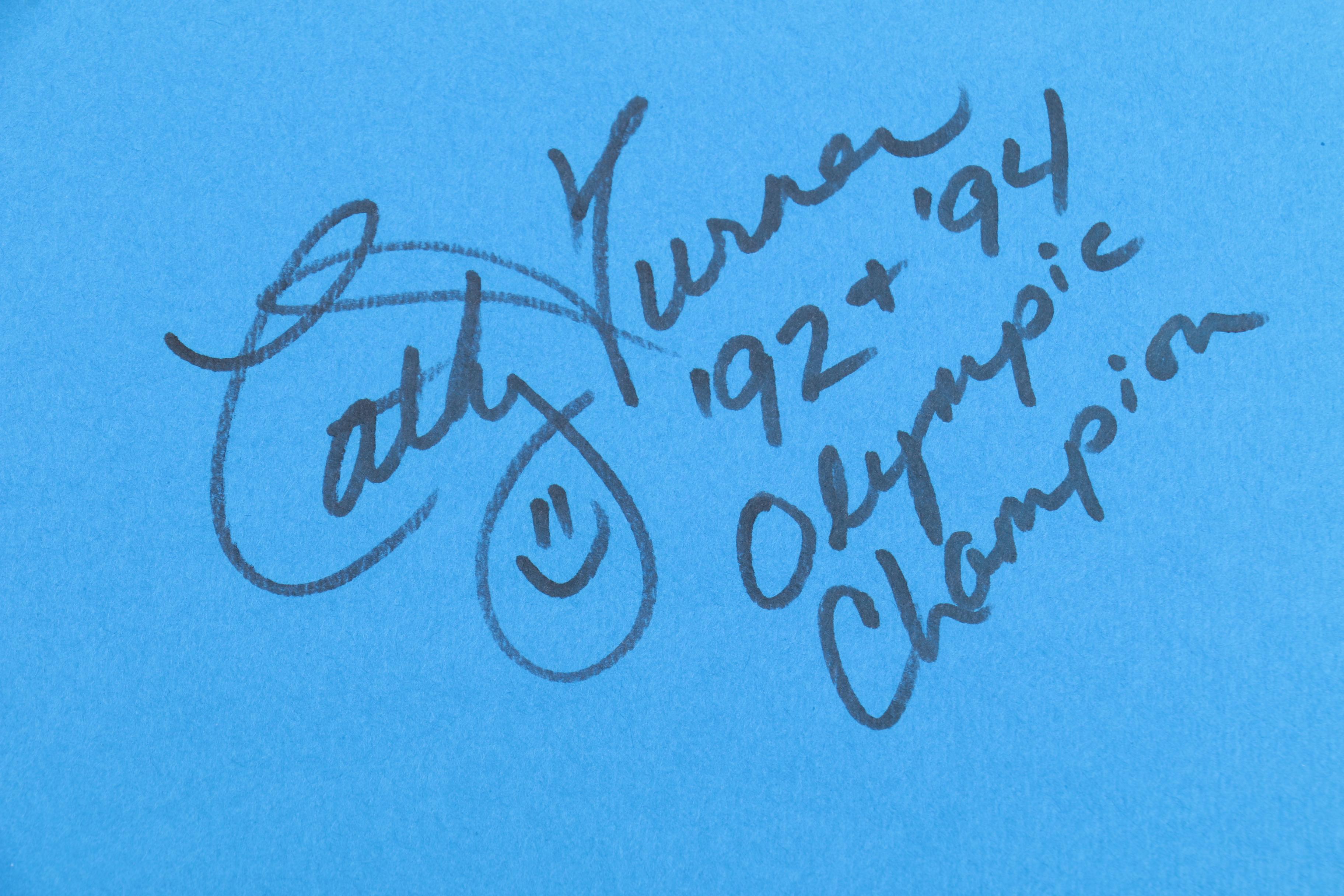 Cathy Ann Turner Autographed "The Olympics: A History of the Games"