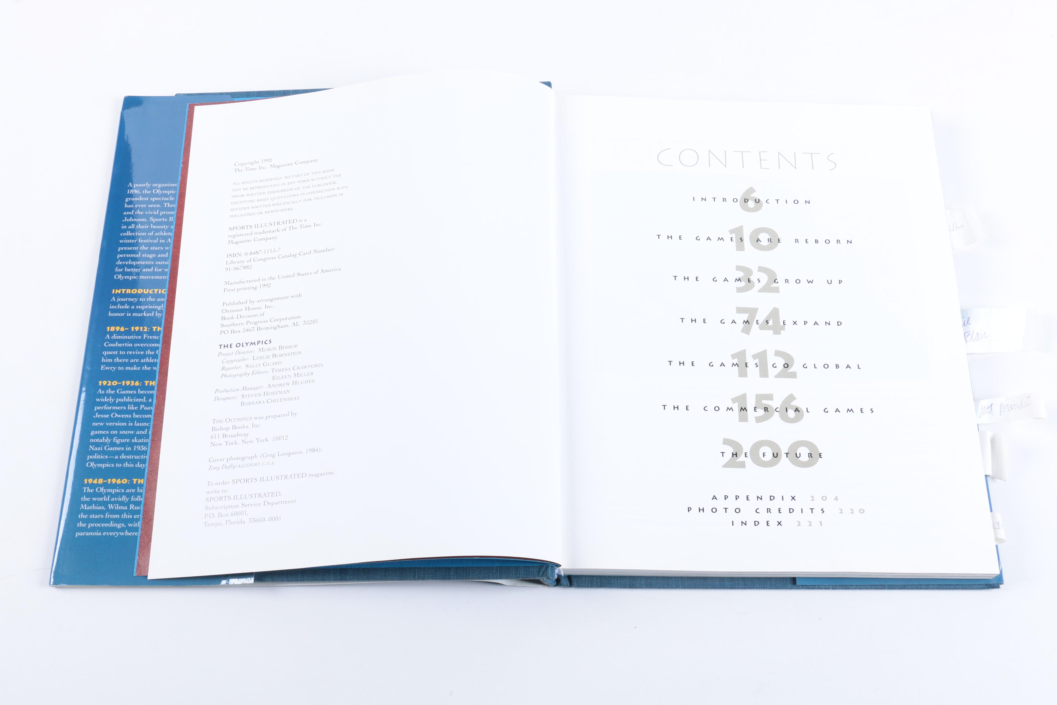 Cathy Ann Turner Autographed "The Olympics: A History of the Games"