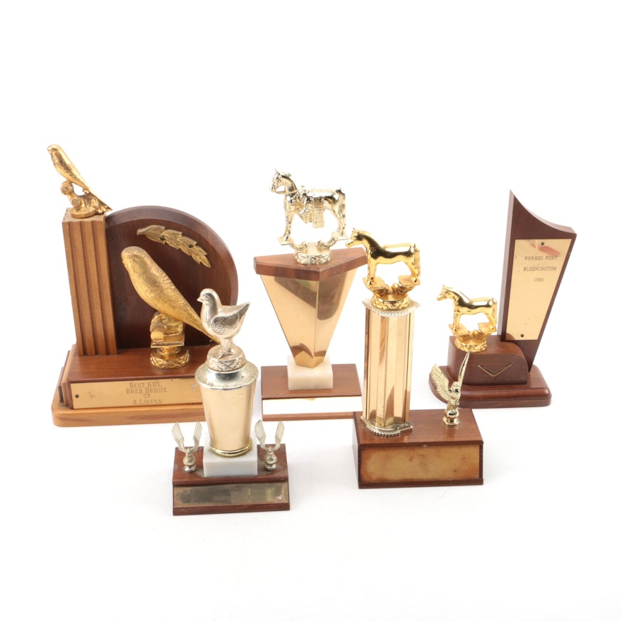 Mid-20th Century Riding Club, Chicken, Pony and Budgie Trophies