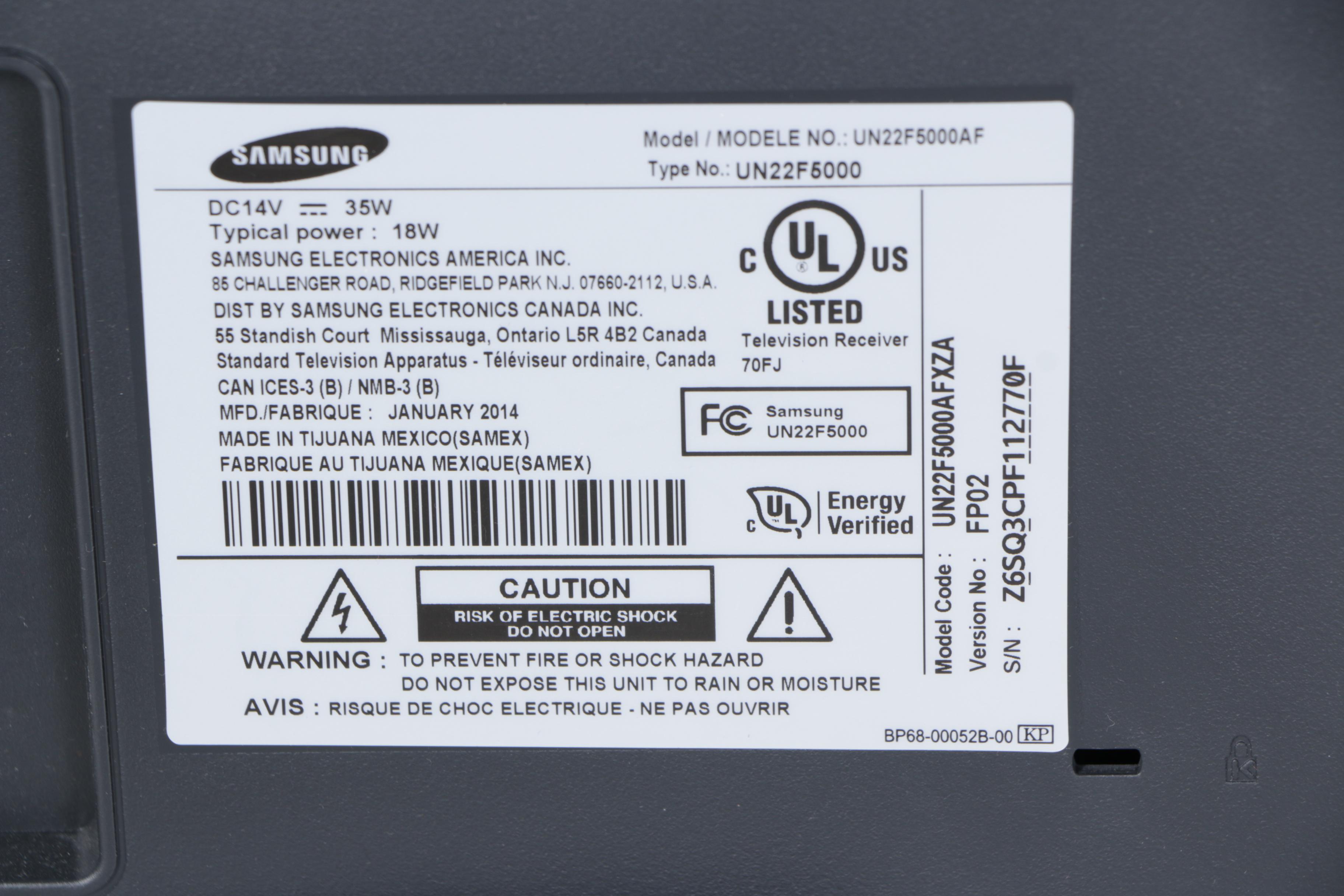 Samsung 22" LED HDTV