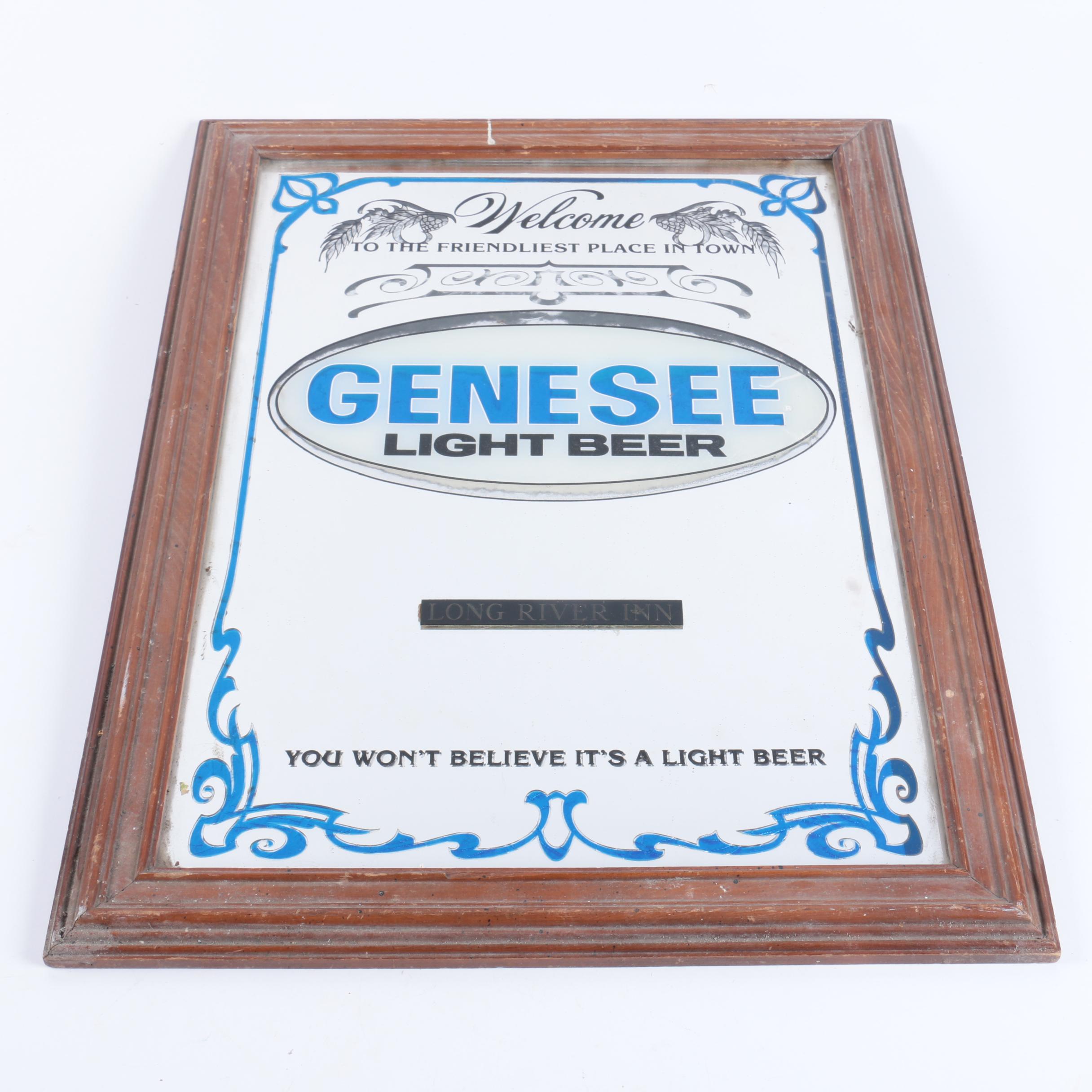 Vintage Genesee Light Beer Sign