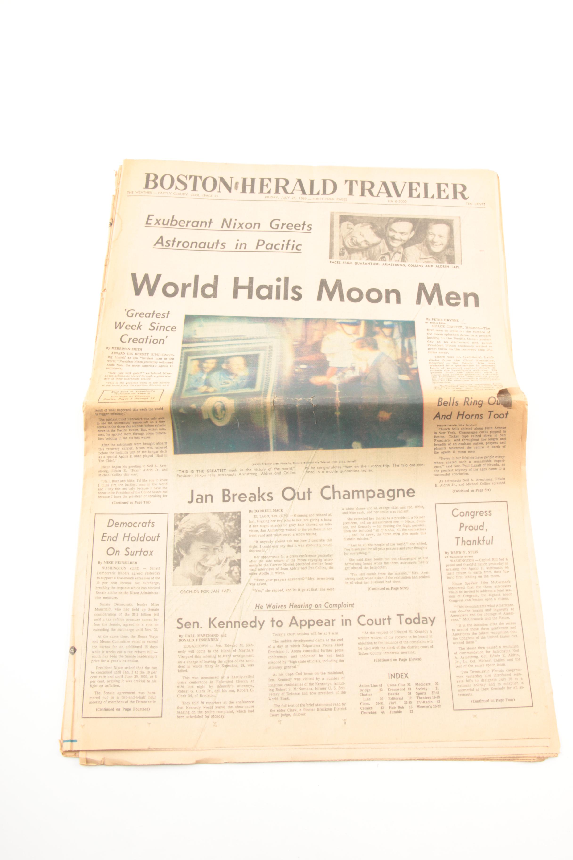 1969 Moon Landing Newspaper Articles