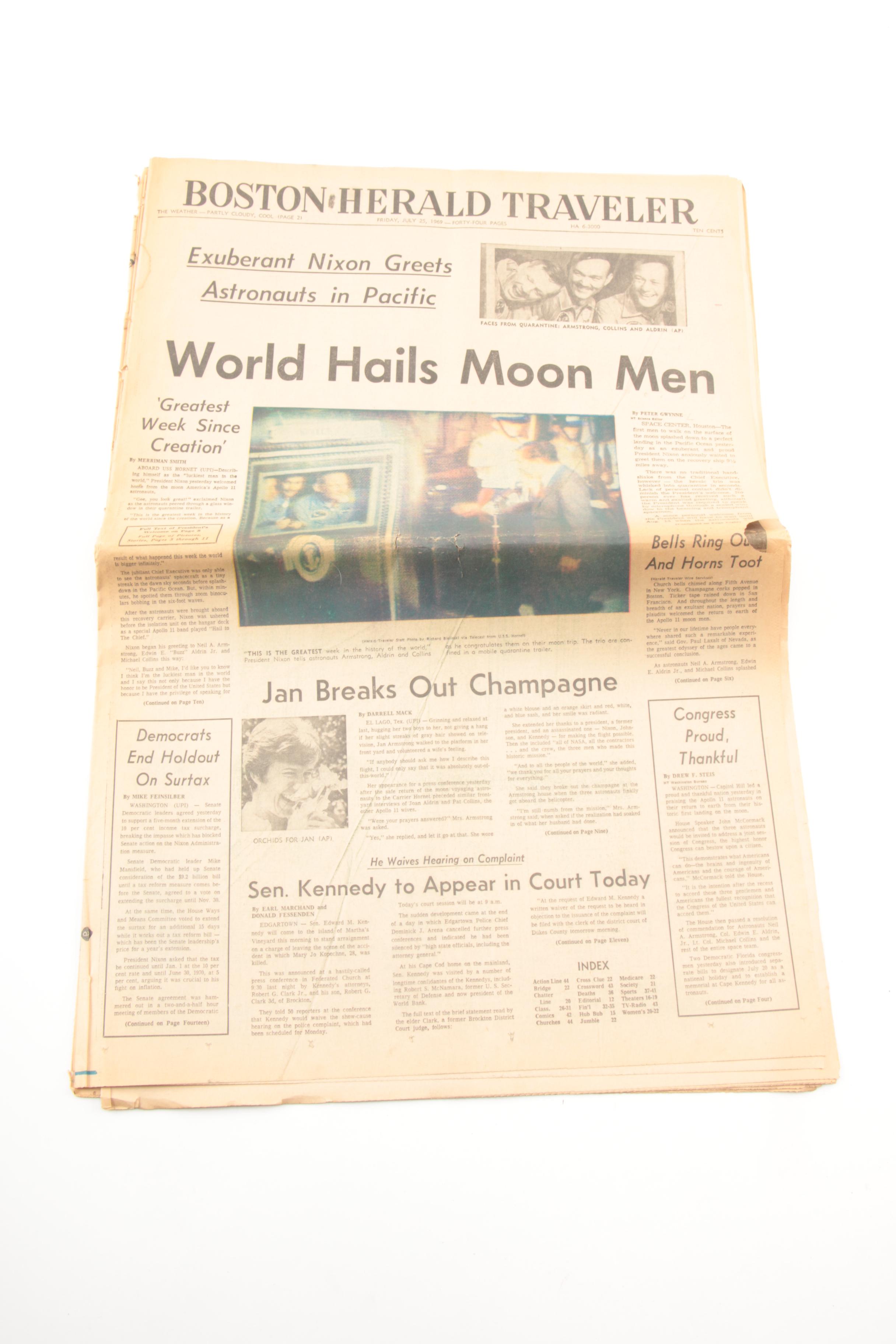 1969 Moon Landing Newspaper Articles