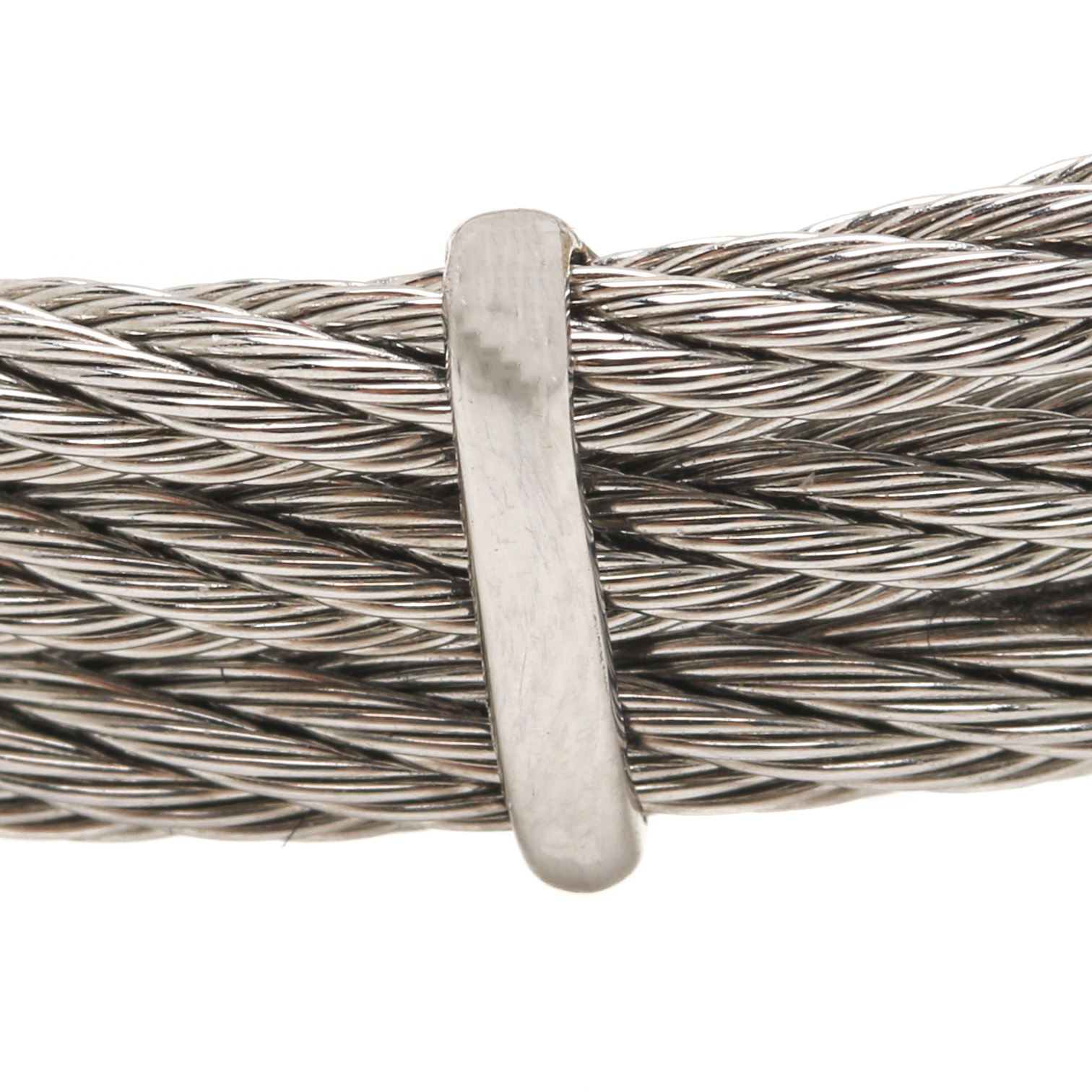 Charriol Stainless Steel and 18K Yellow Gold Citrine and Diamond Cuff Bracelet