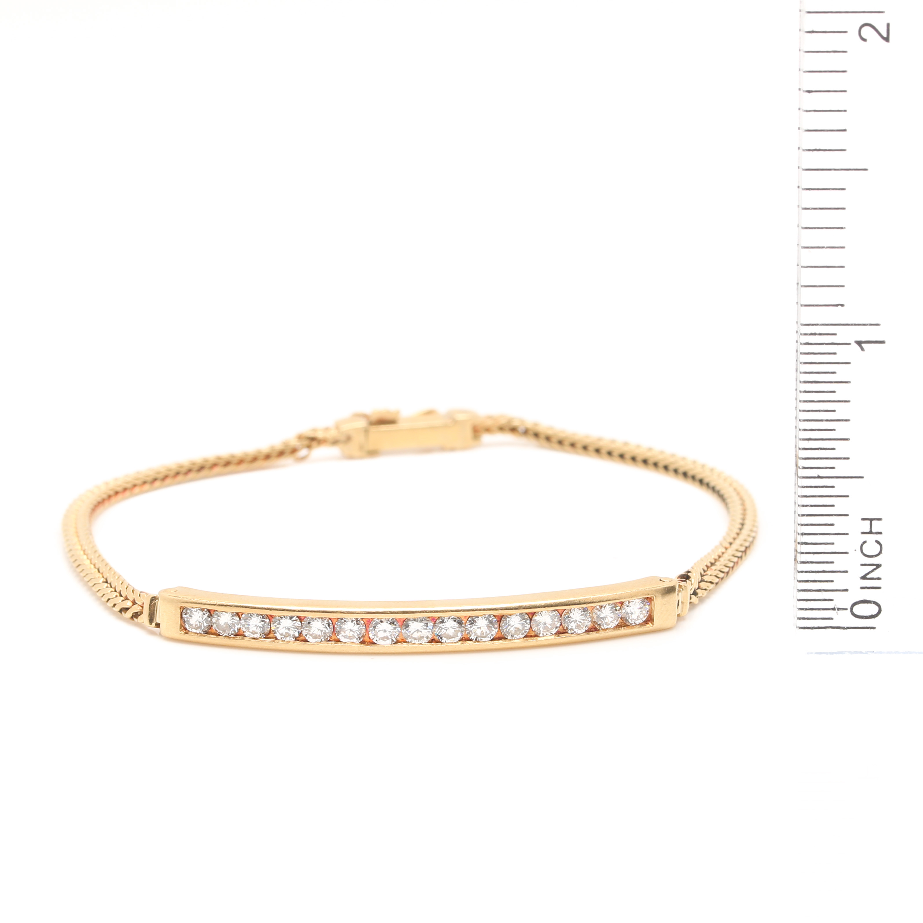 18K Yellow Gold 0.93 CTW Diamond Bracelet