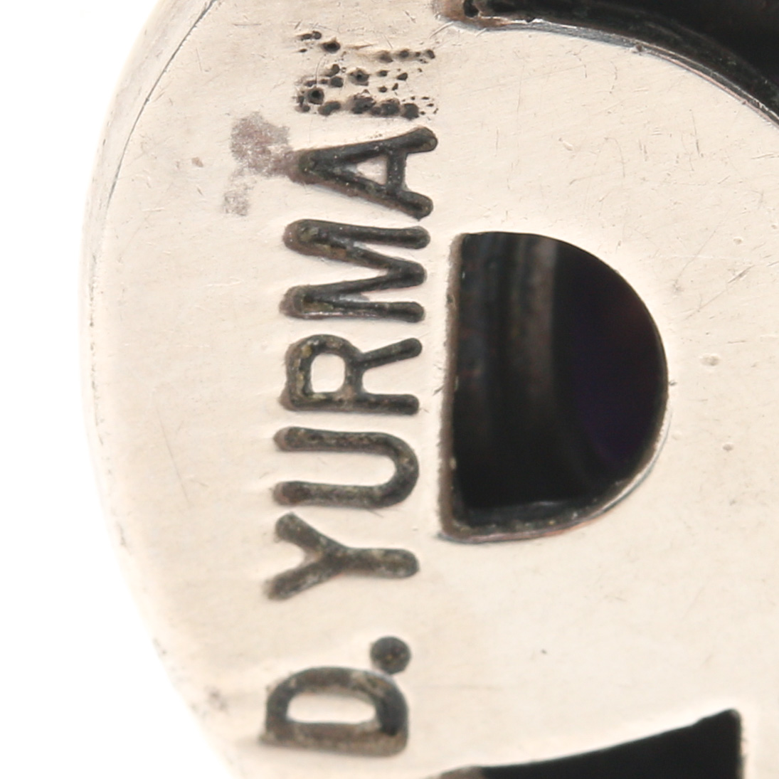 David Yurman Sterling Silver and 14K Yellow Gold Amethyst Pendant