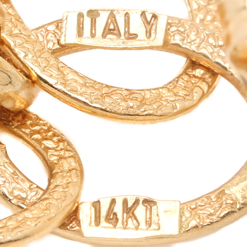 14K Yellow Gold Earrings