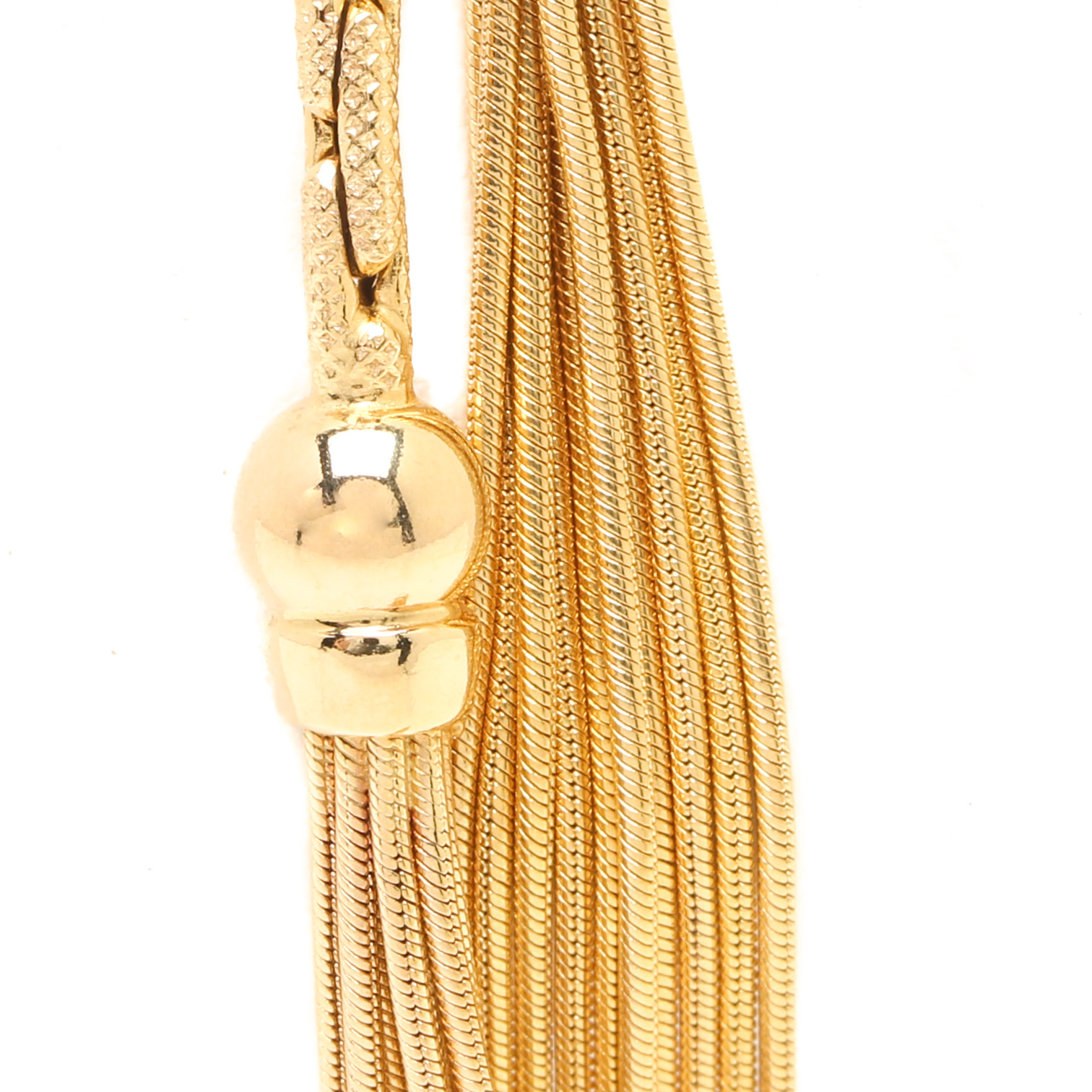 14K Yellow Gold Sapphire Necklace