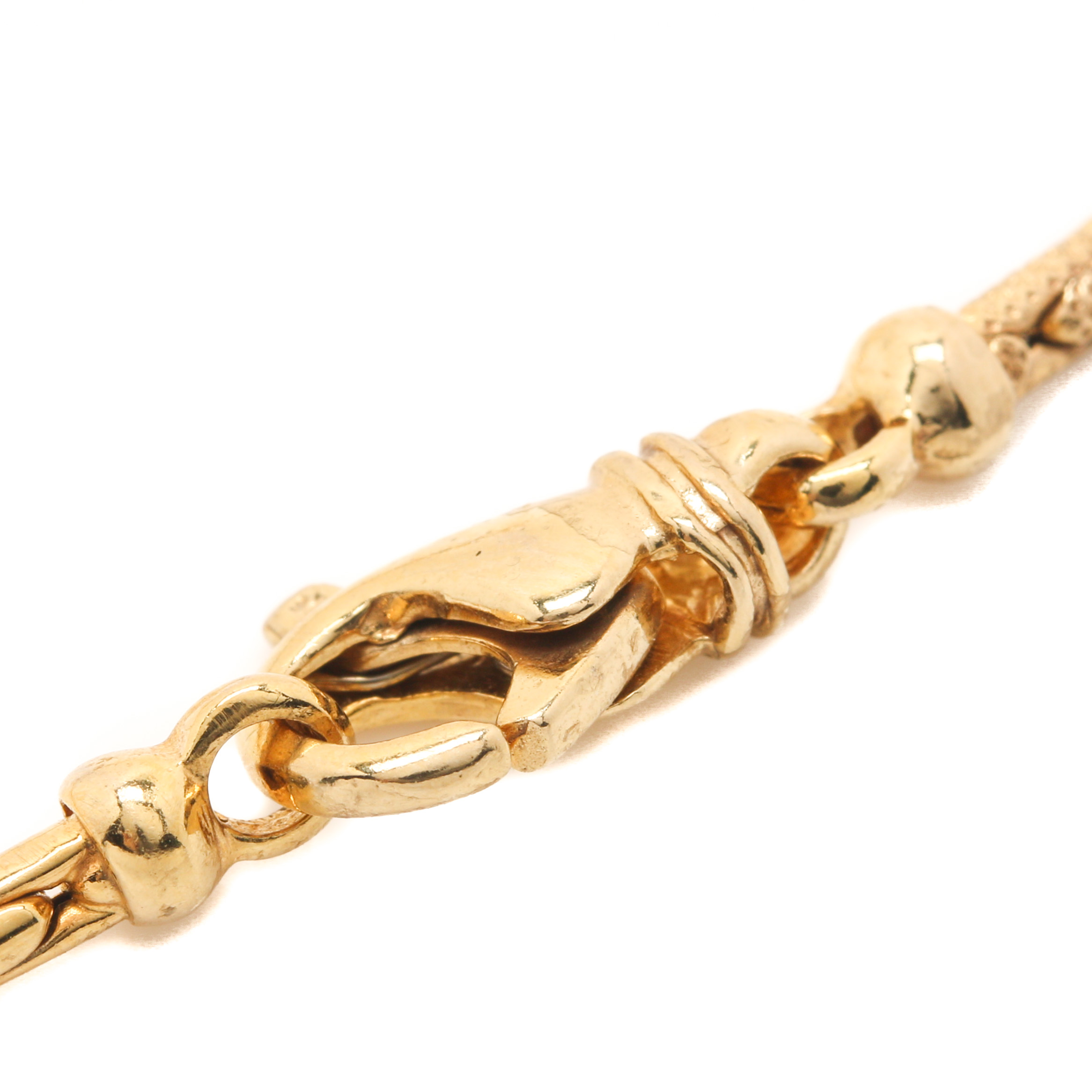 14K Yellow Gold Sapphire Necklace