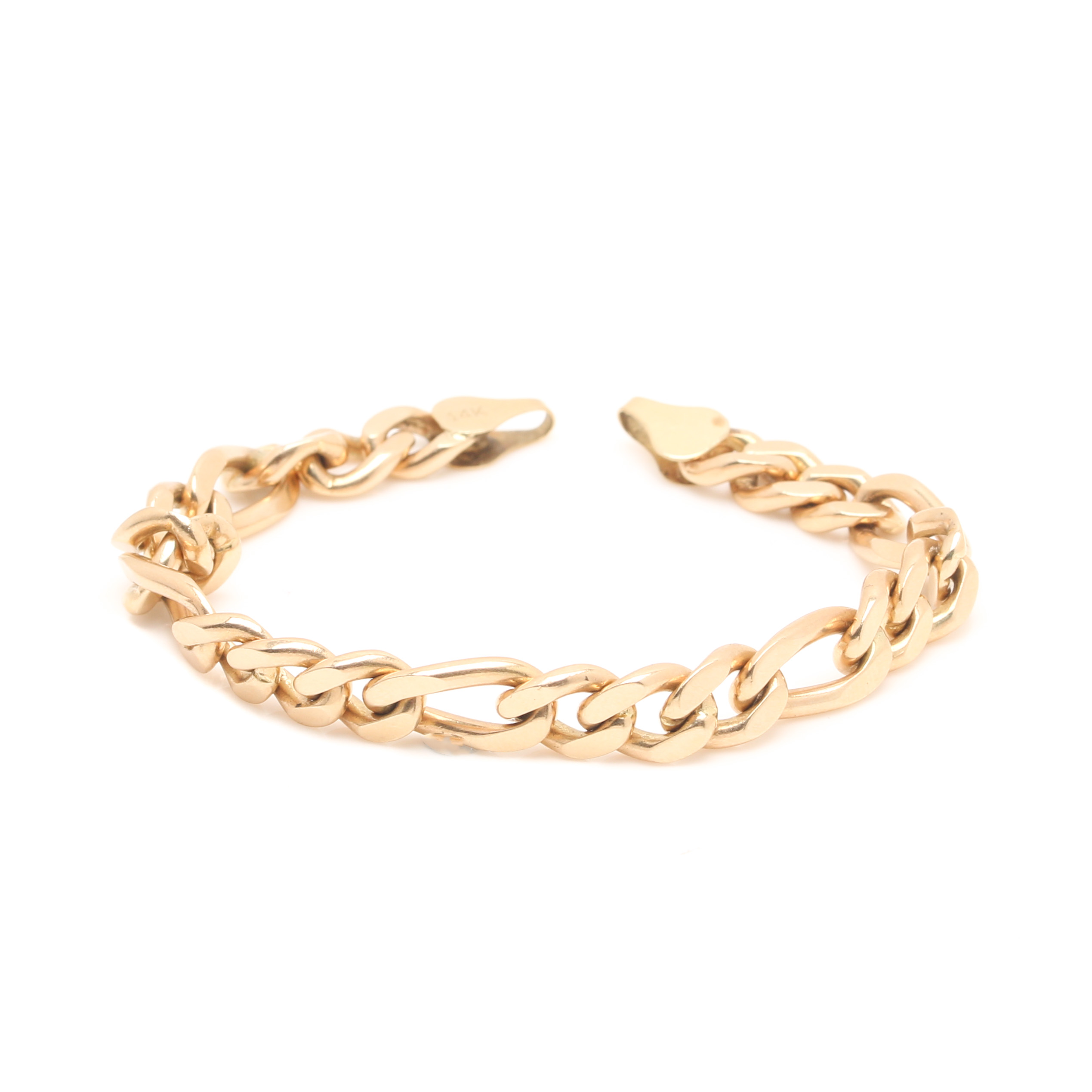 14K Yellow Gold Chain Bracelet