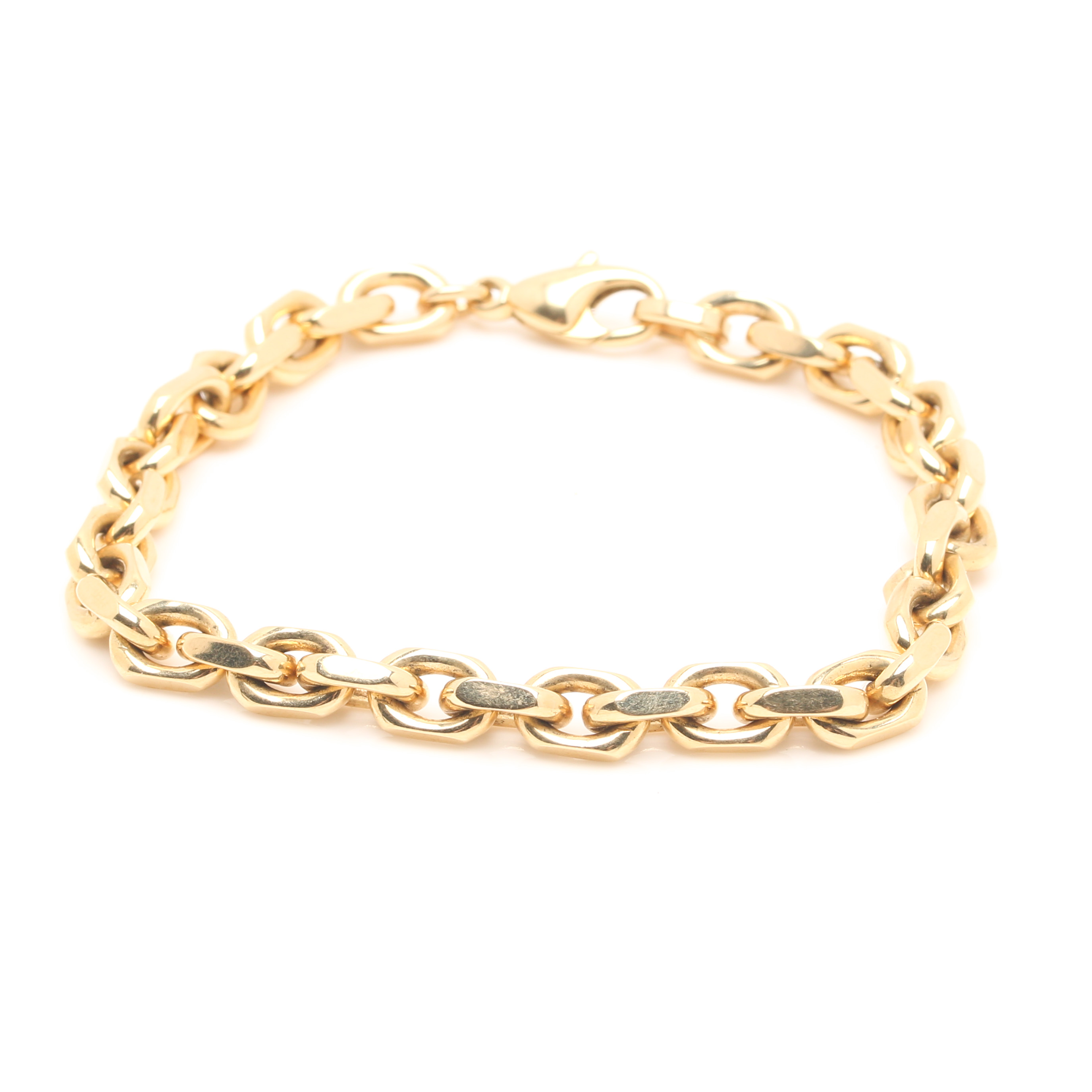 Tiffany & Co. 18K Yellow Gold Oval Link Bracelet