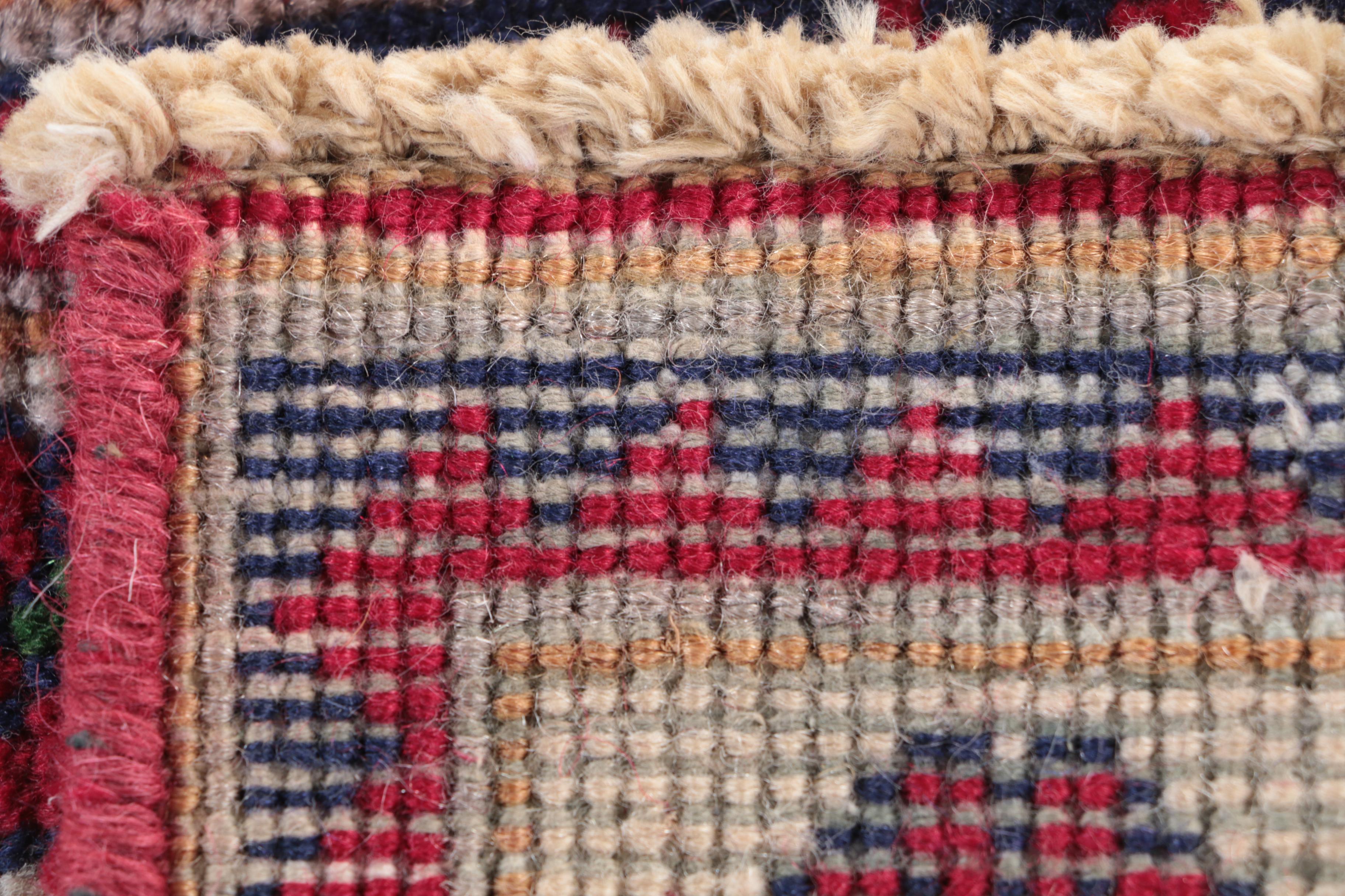 Hand-Knotted Central Asian Wool Mat