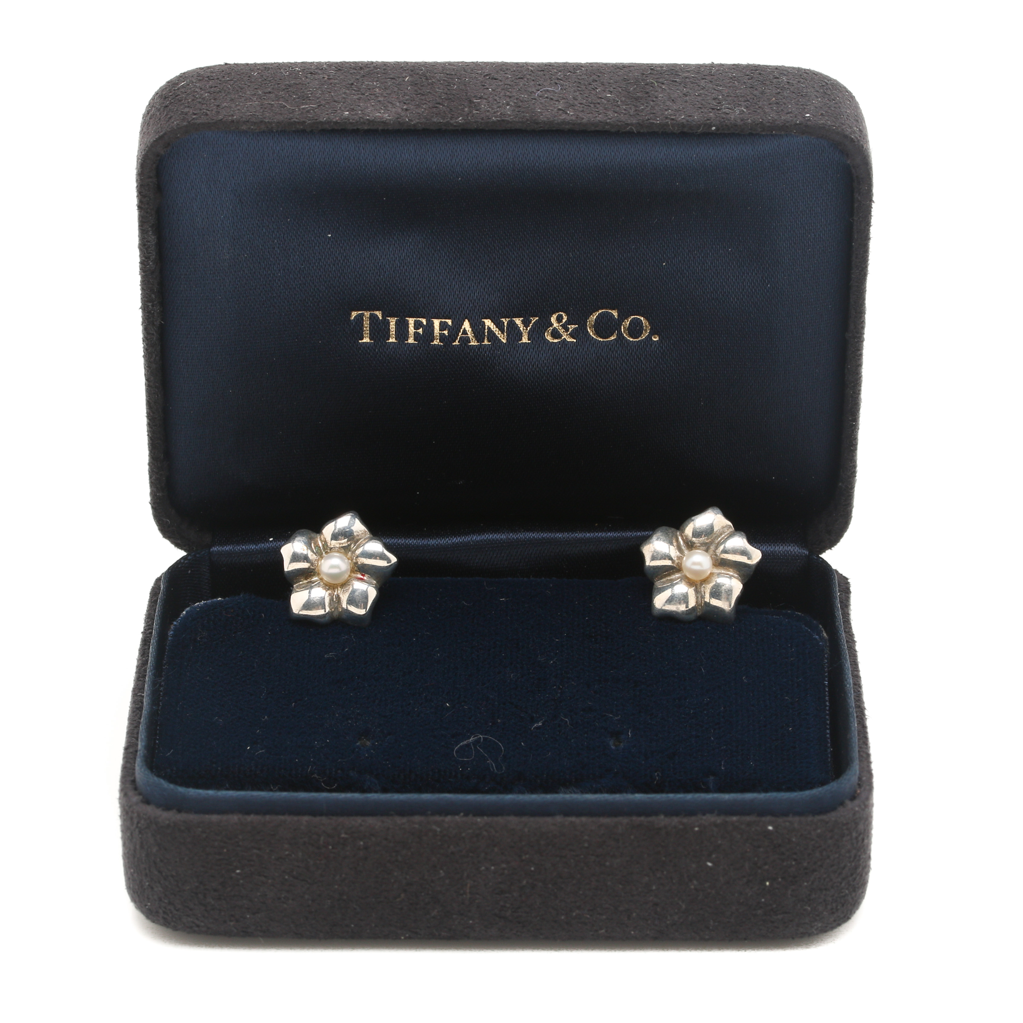 Tiffany & Co. Sterling Silver Cultured Pearl Earrings