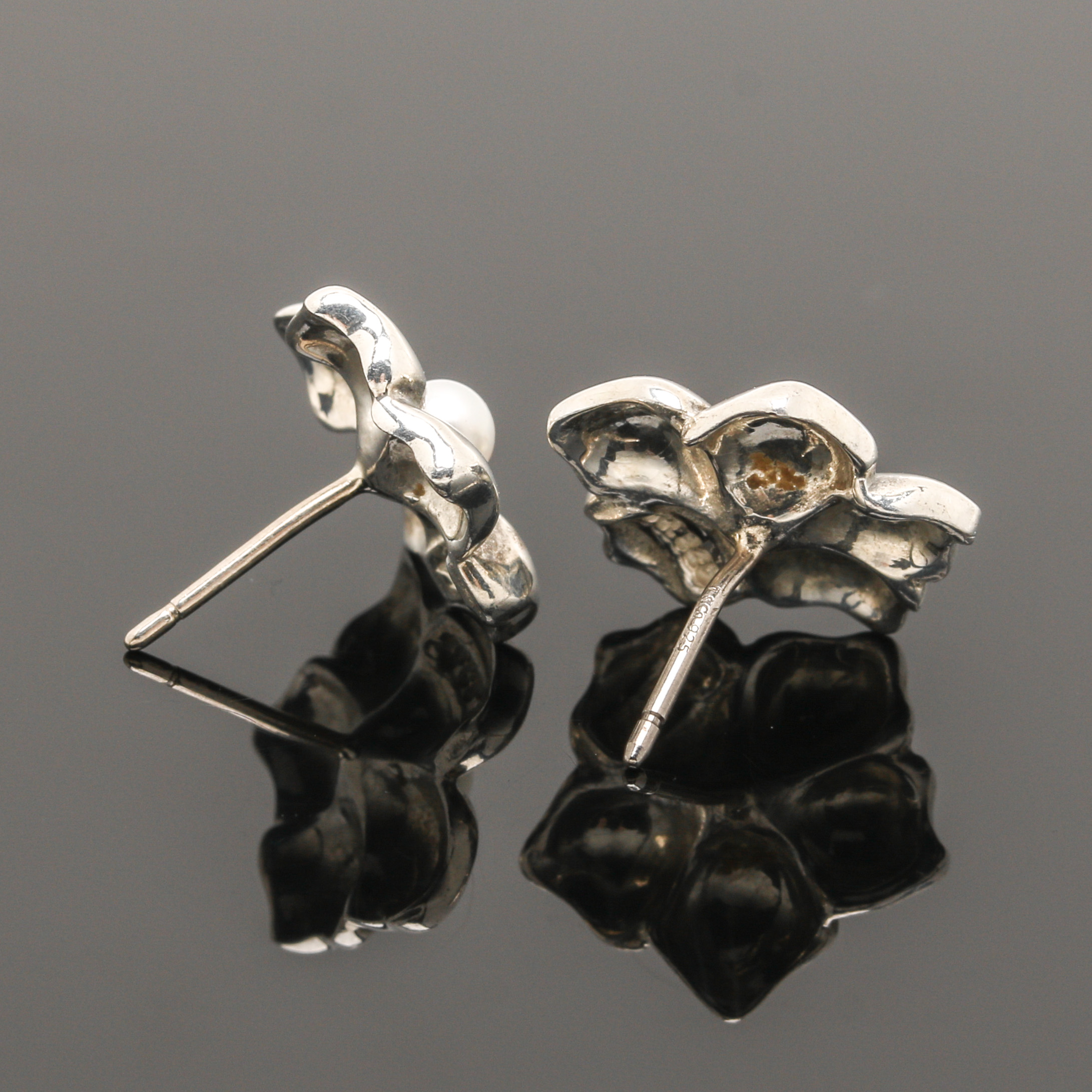 Tiffany & Co. Sterling Silver Cultured Pearl Earrings