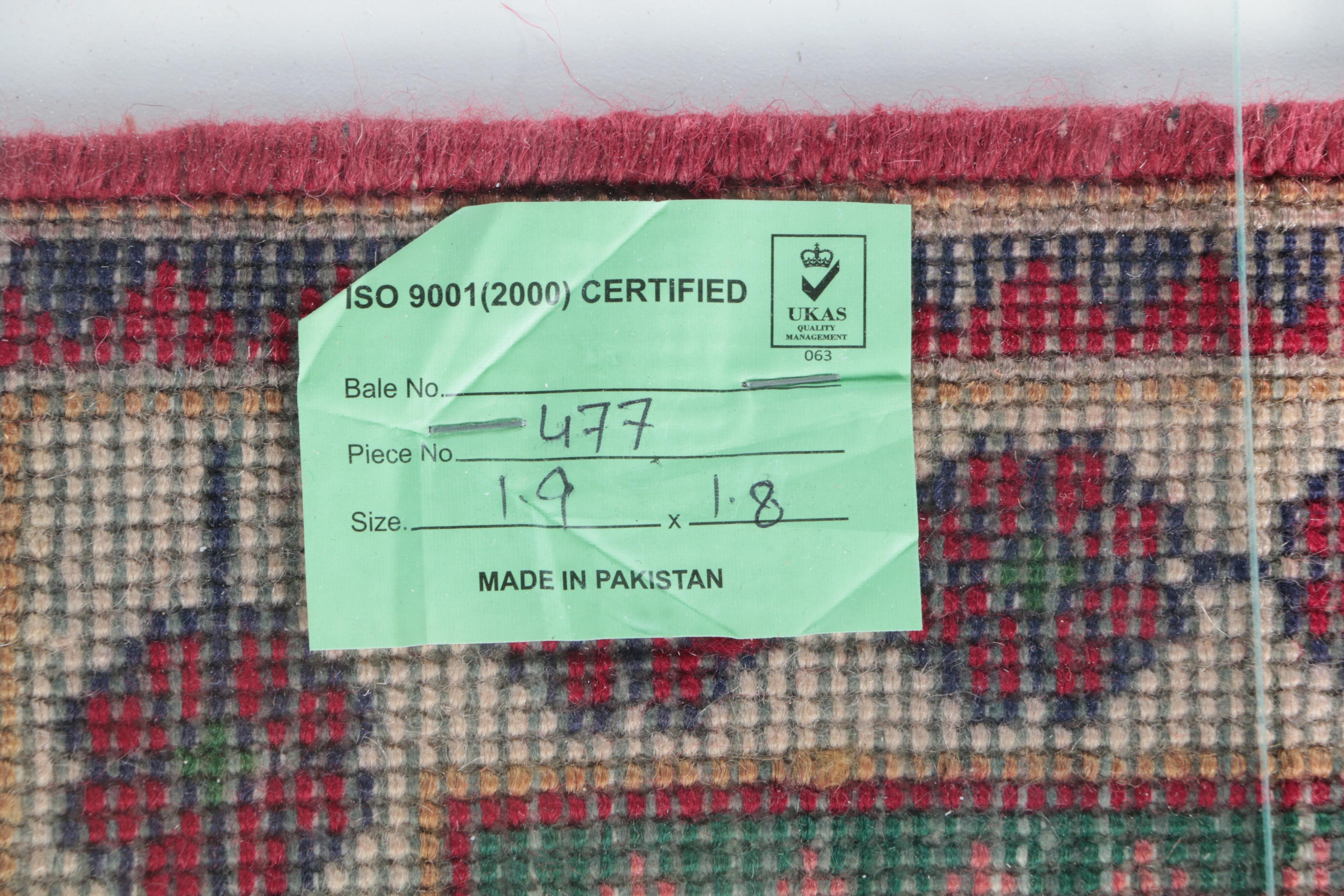 Hand-Knotted Central Asian Wool Mat