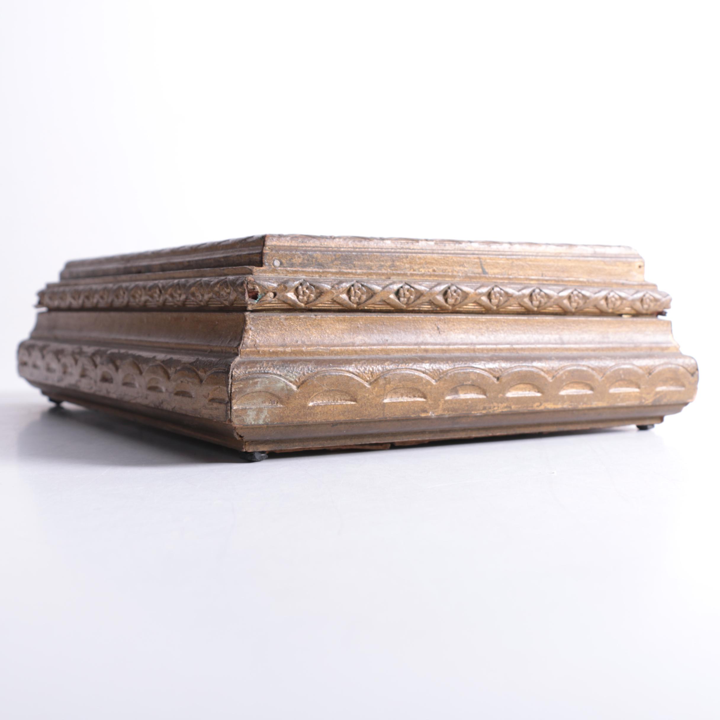 Antique Silhouette Jewelry Box