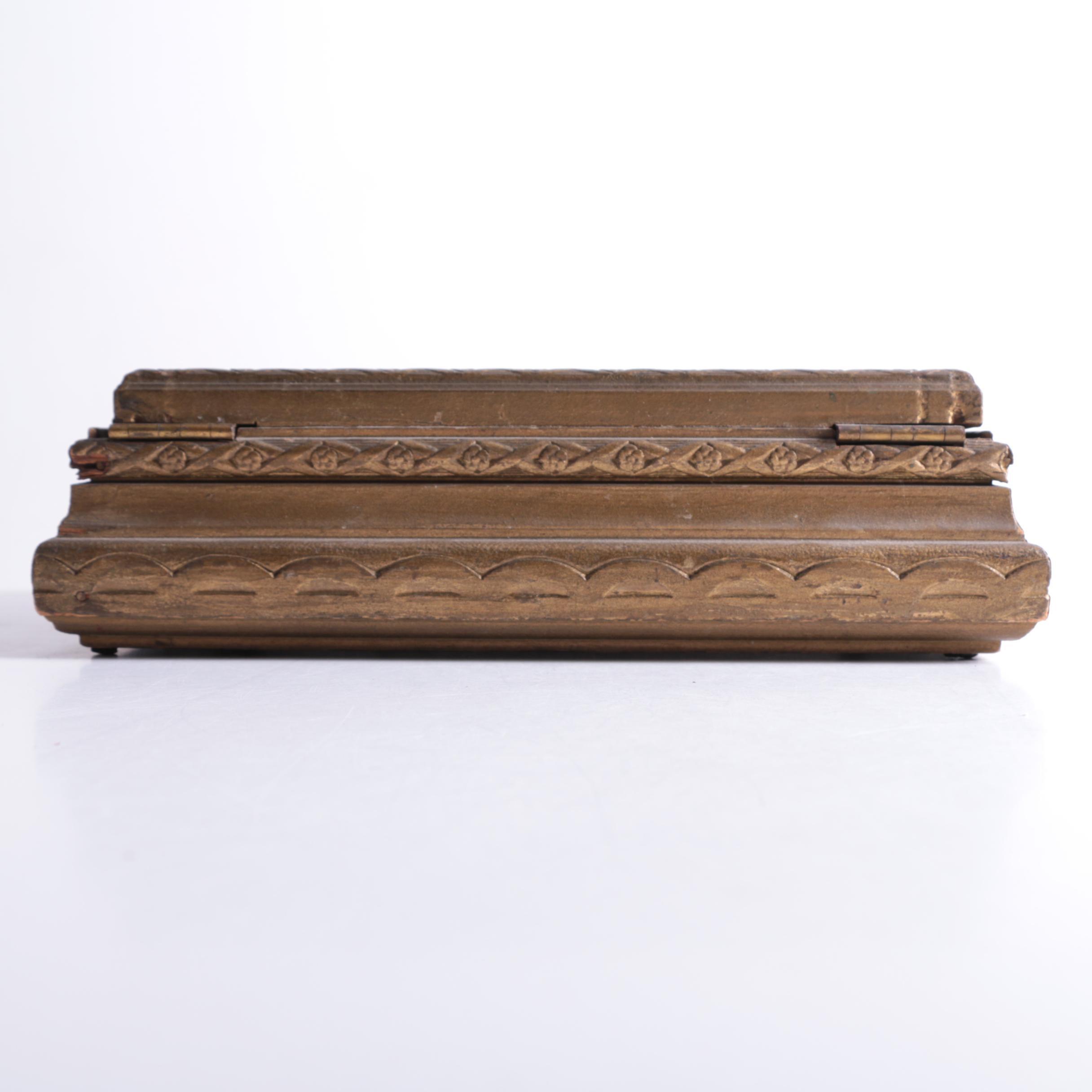 Antique Silhouette Jewelry Box