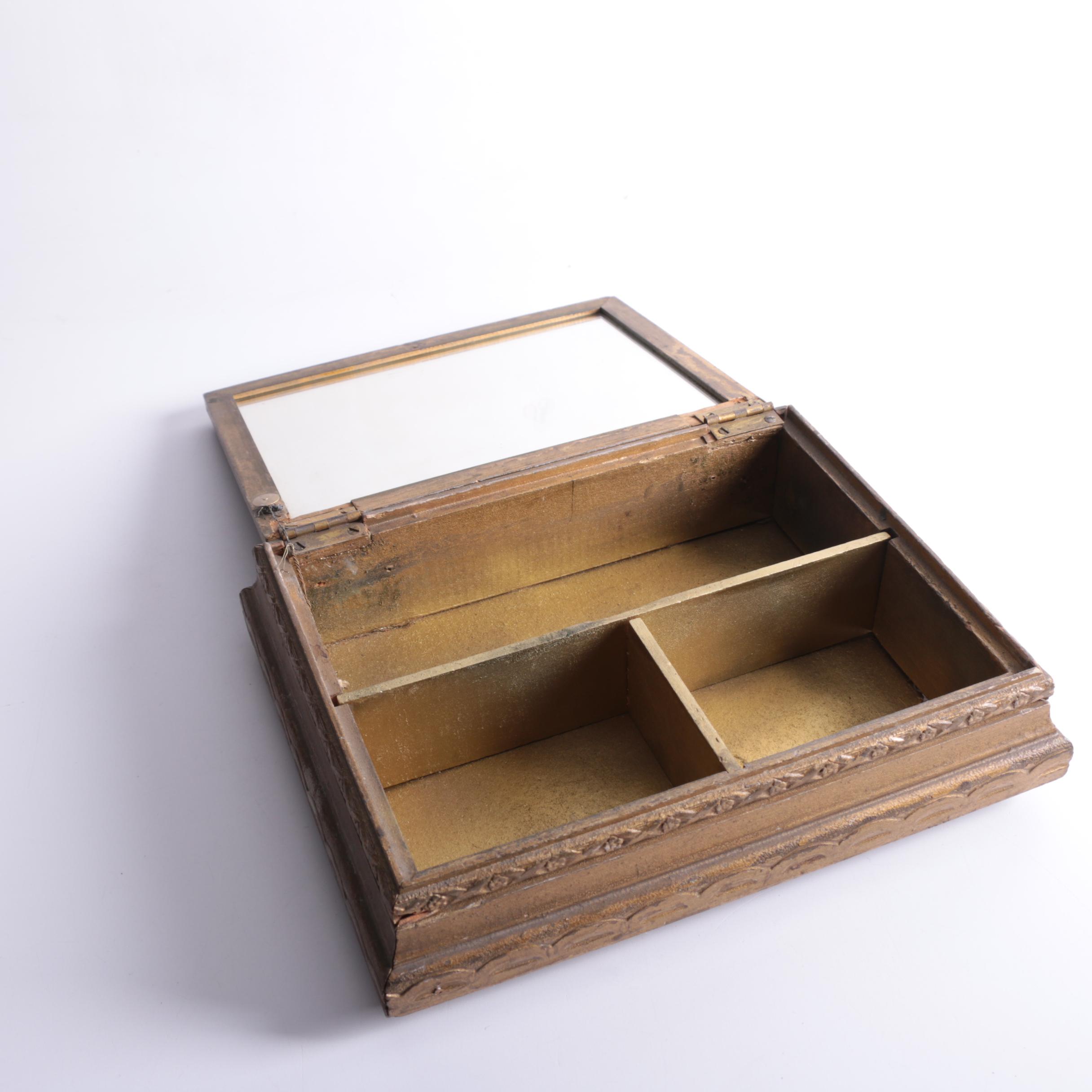 Antique Silhouette Jewelry Box