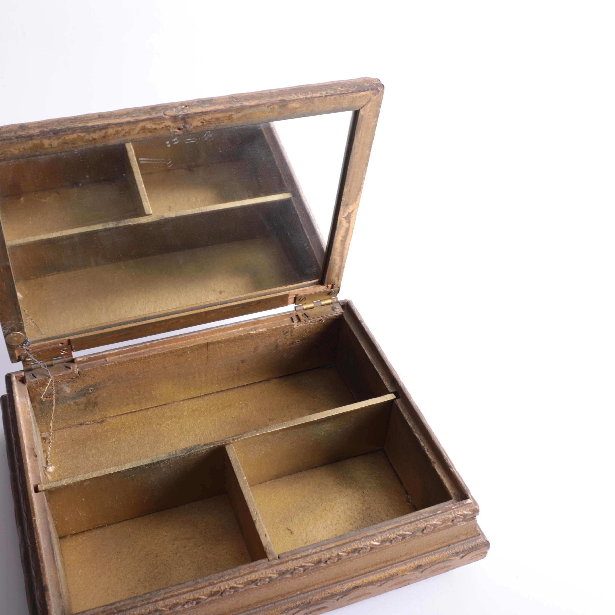 Antique Silhouette Jewelry Box