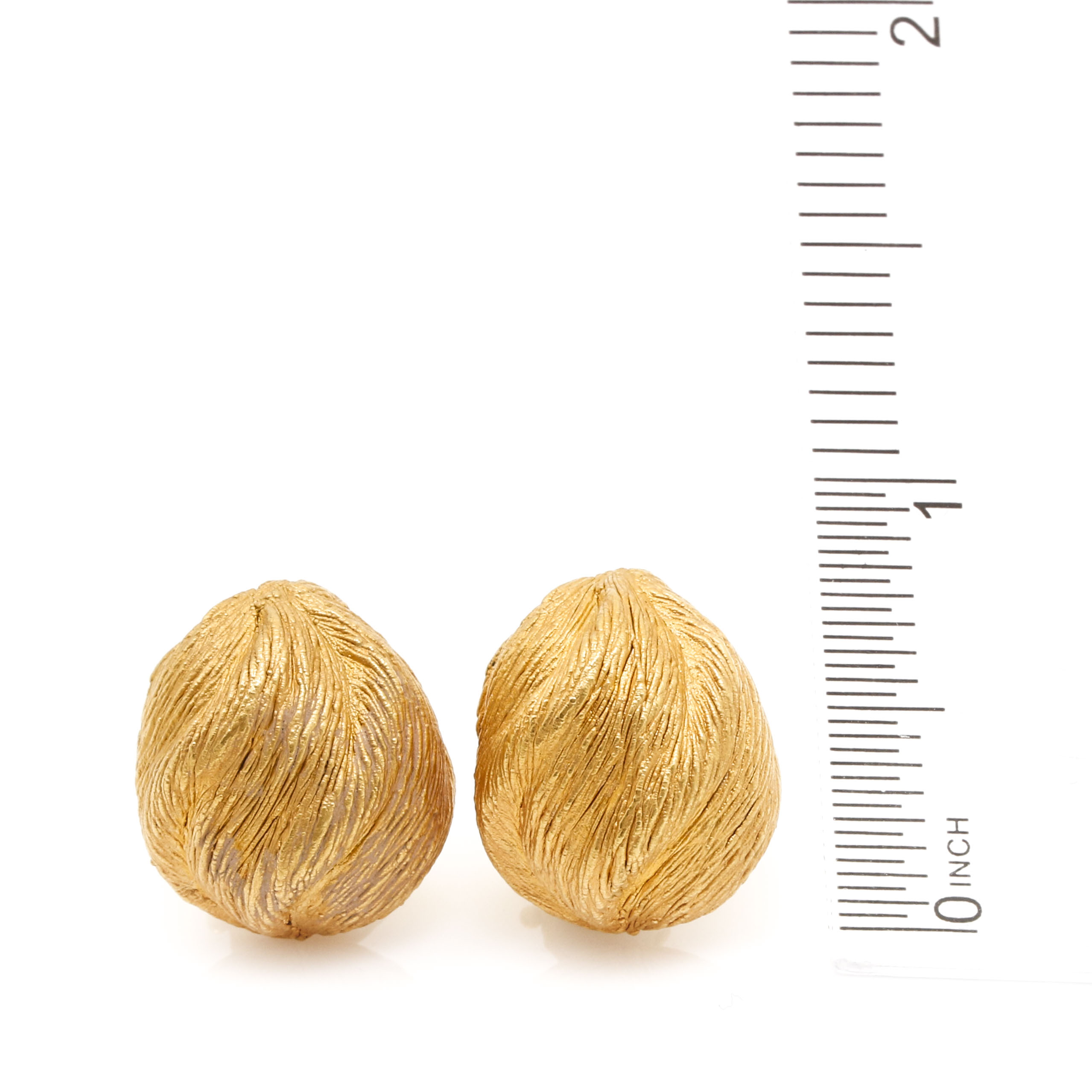 18K Yellow Gold Clip-On Earrings