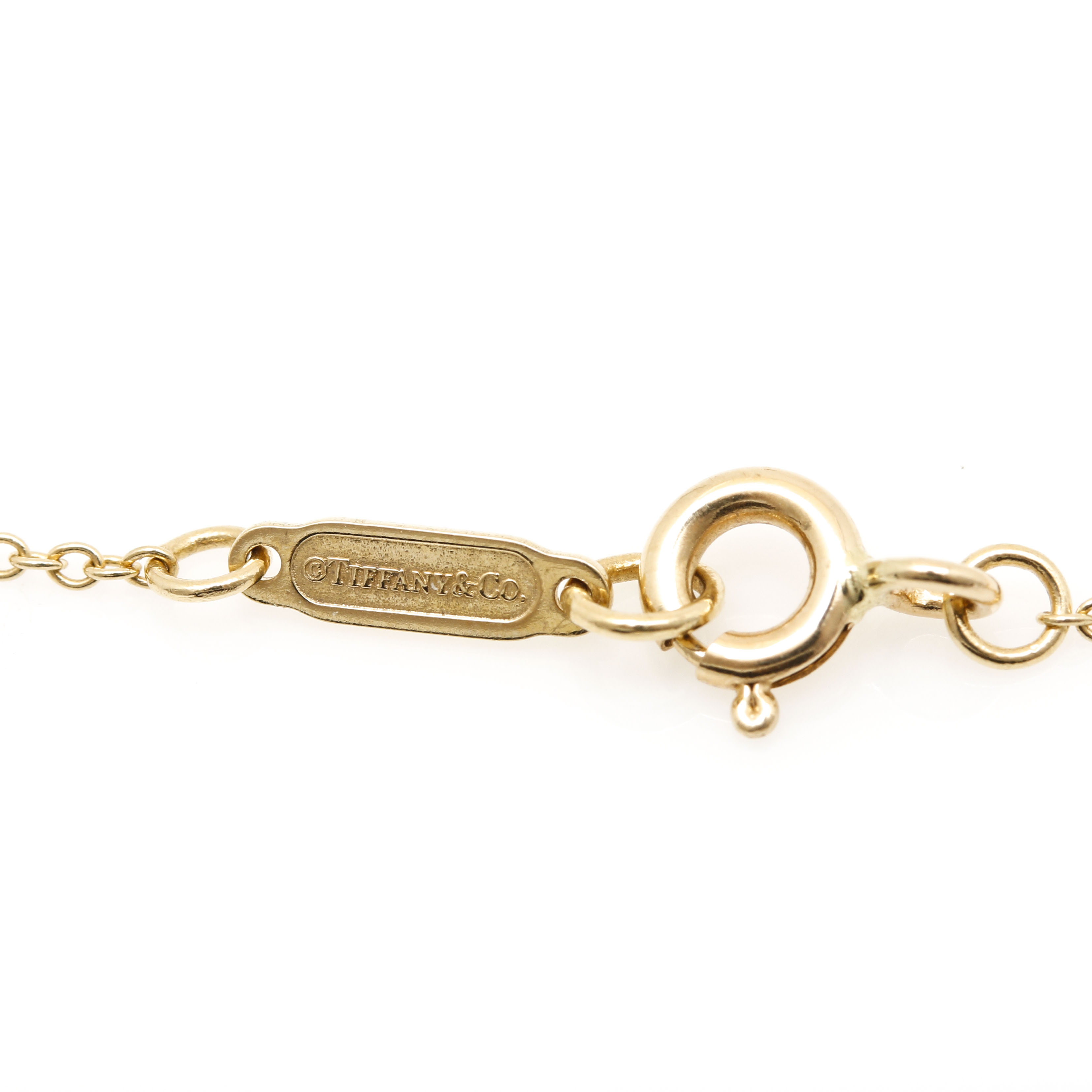 Tiffany & Co. 18K Yellow Gold Citrine Pendant Necklace