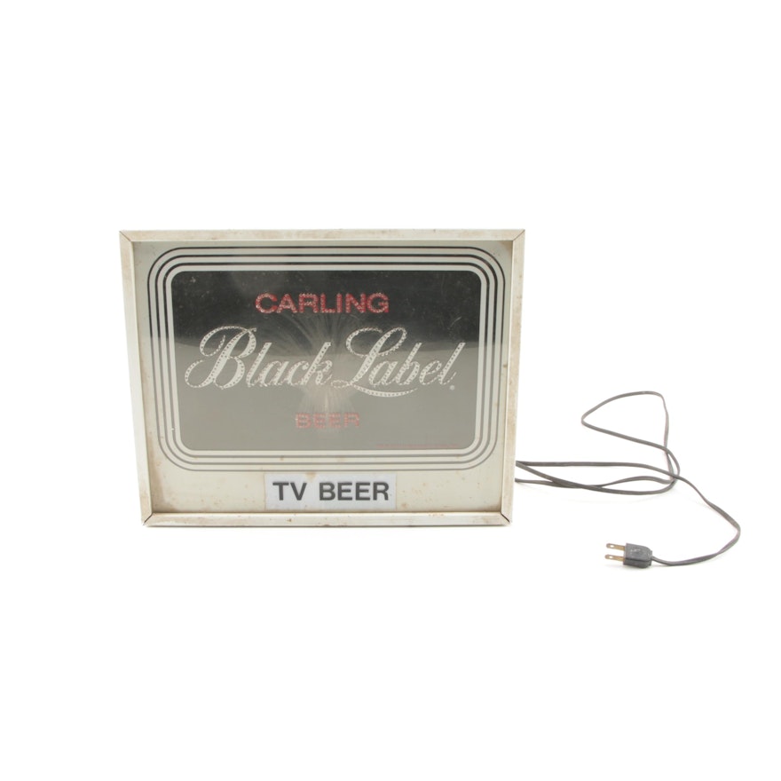 Lighted Carling Black Label Beer Sign