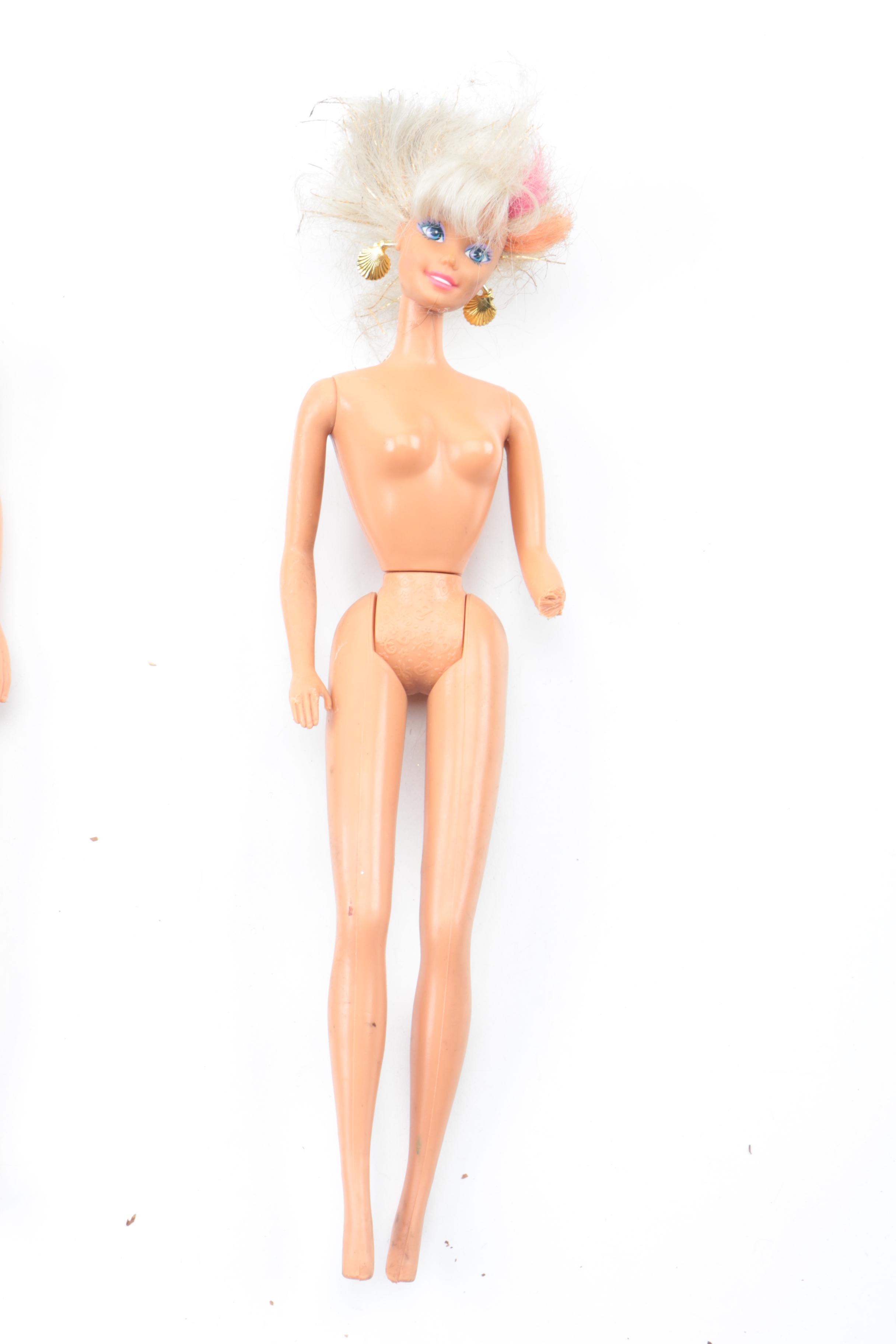 Vintage Barbie Dolls with 1963 Barbie Carrying Case and Accessories