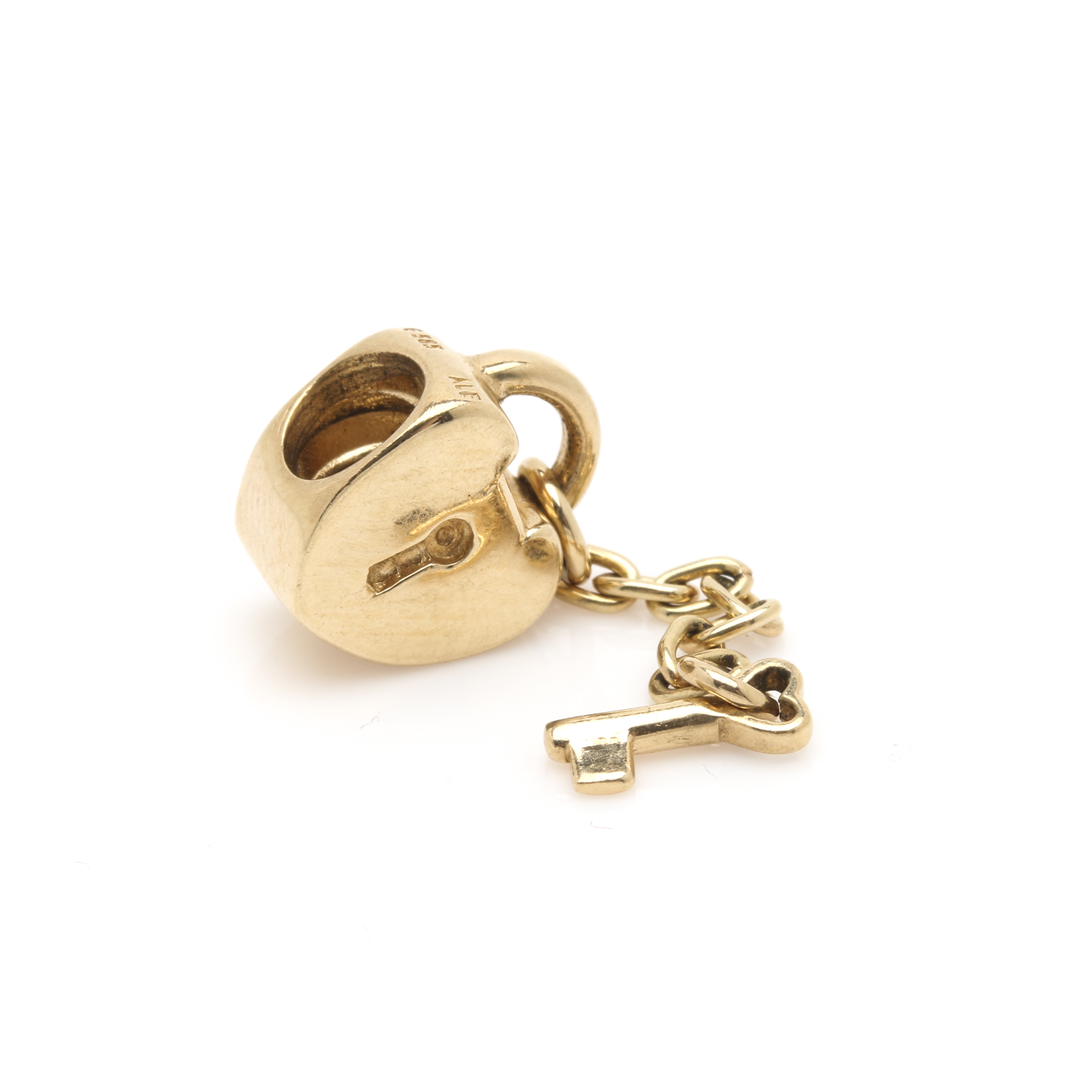 14K Yellow Gold Pandora Key Charm