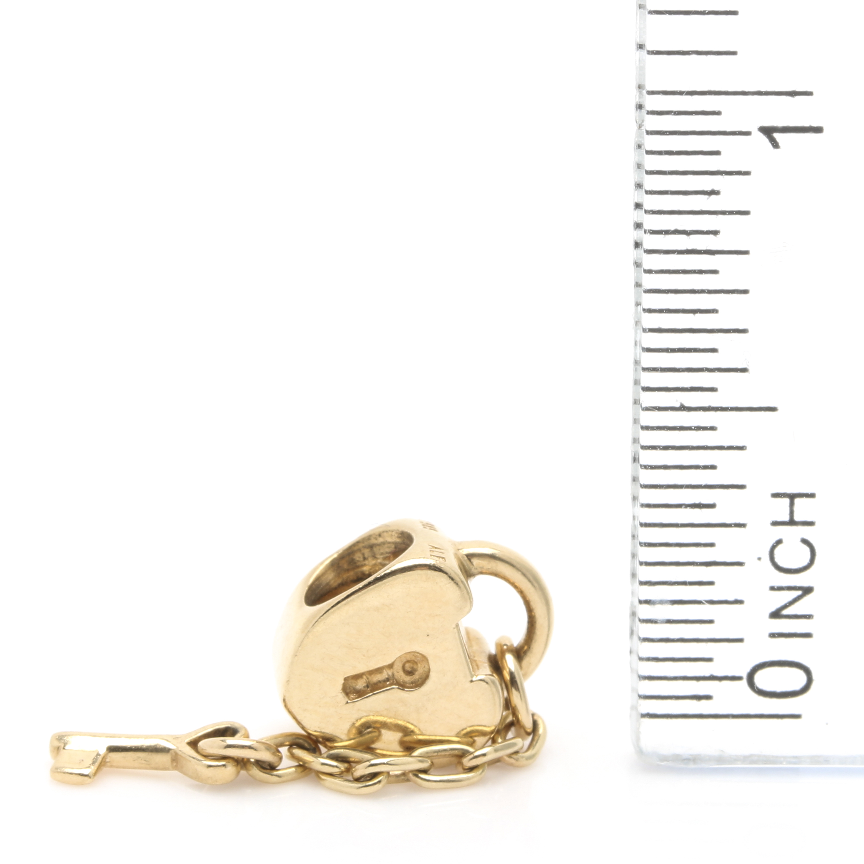 14K Yellow Gold Pandora Key Charm