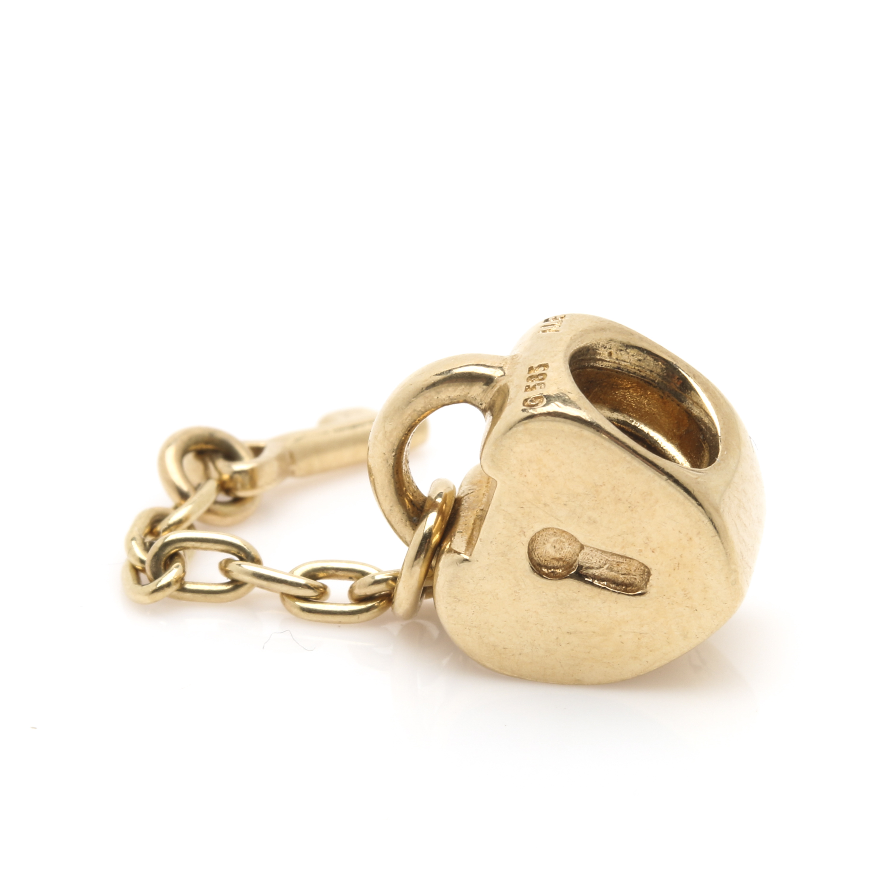 14K Yellow Gold Pandora Key Charm