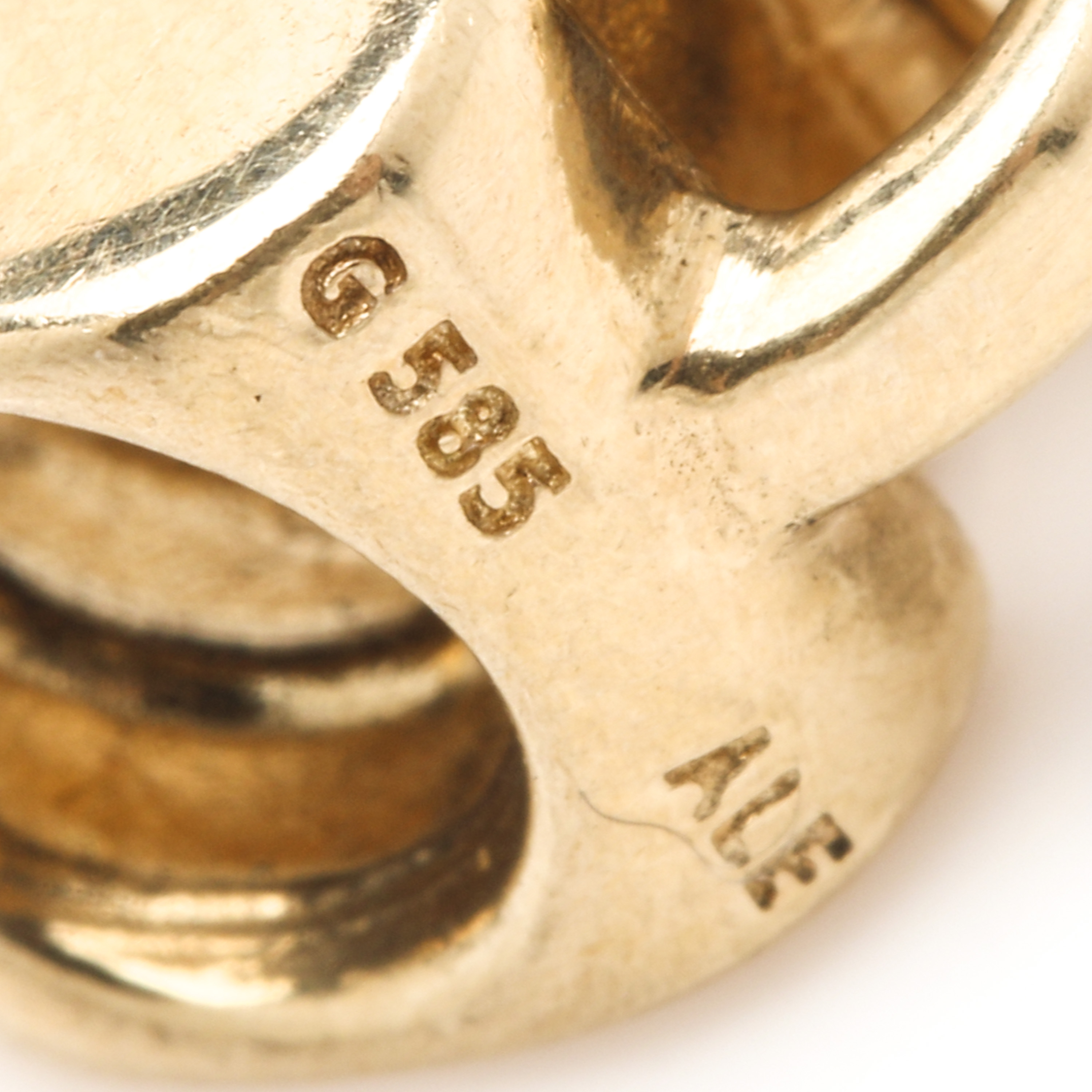 14K Yellow Gold Pandora Key Charm