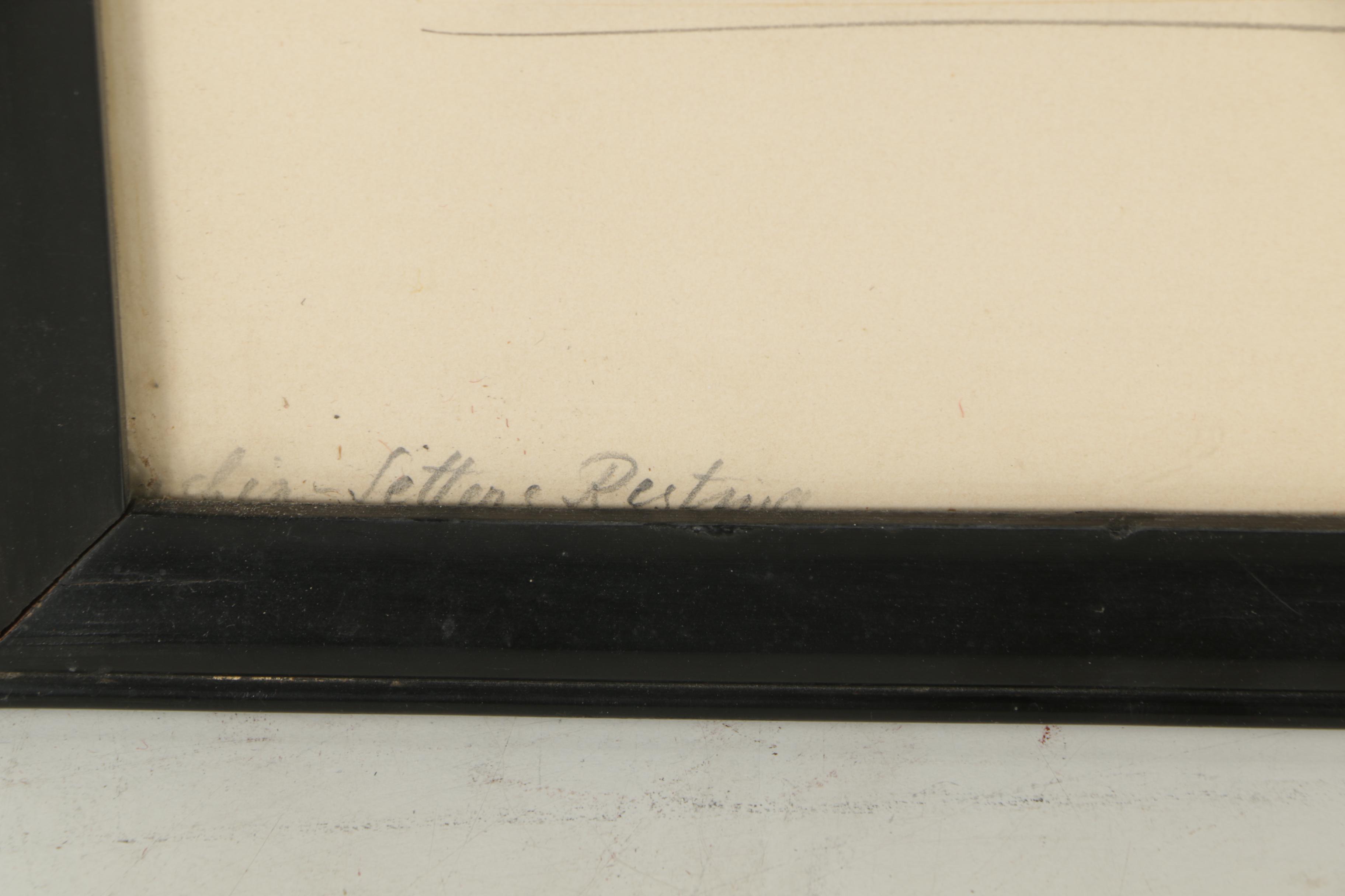 Leon Danchin Intaglio Print "Setters Resting"