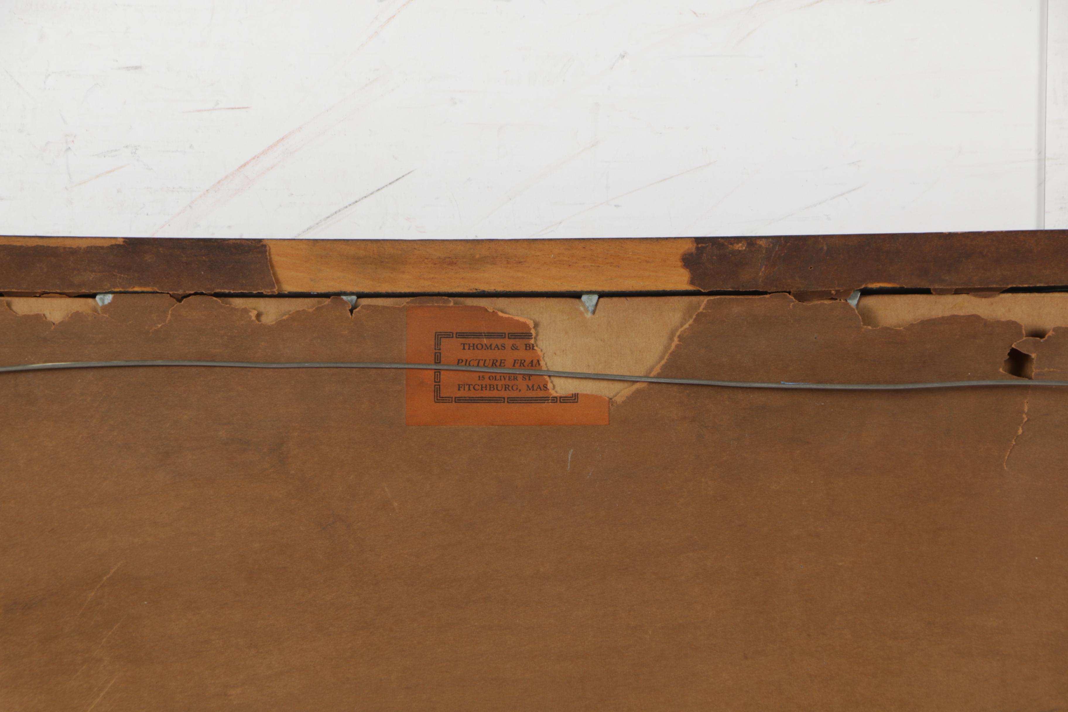 Leon Danchin Intaglio Print "Setters Resting"